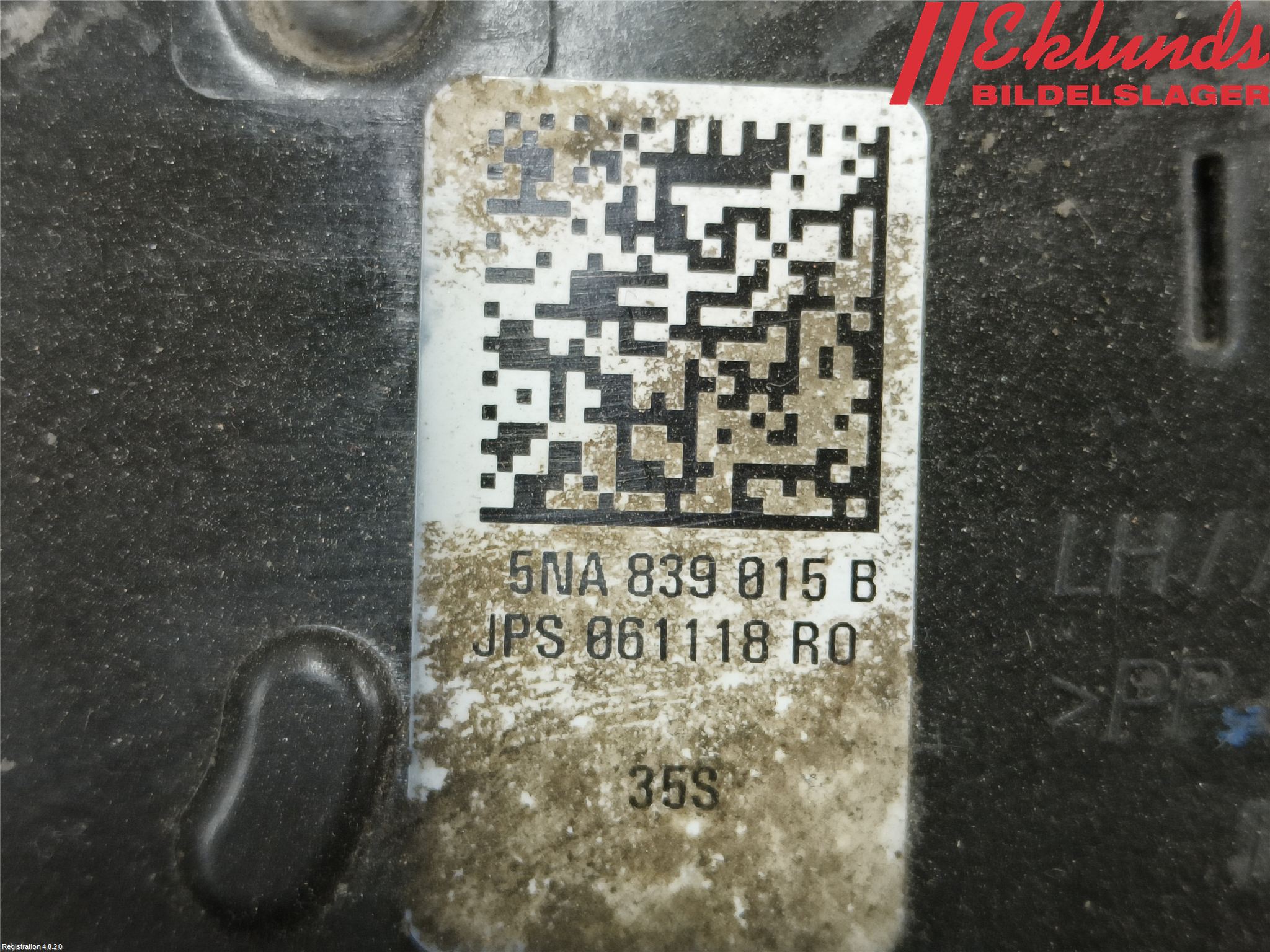 Volkswagen VW PASSAT 15-19 Låskista-Dörrlås
