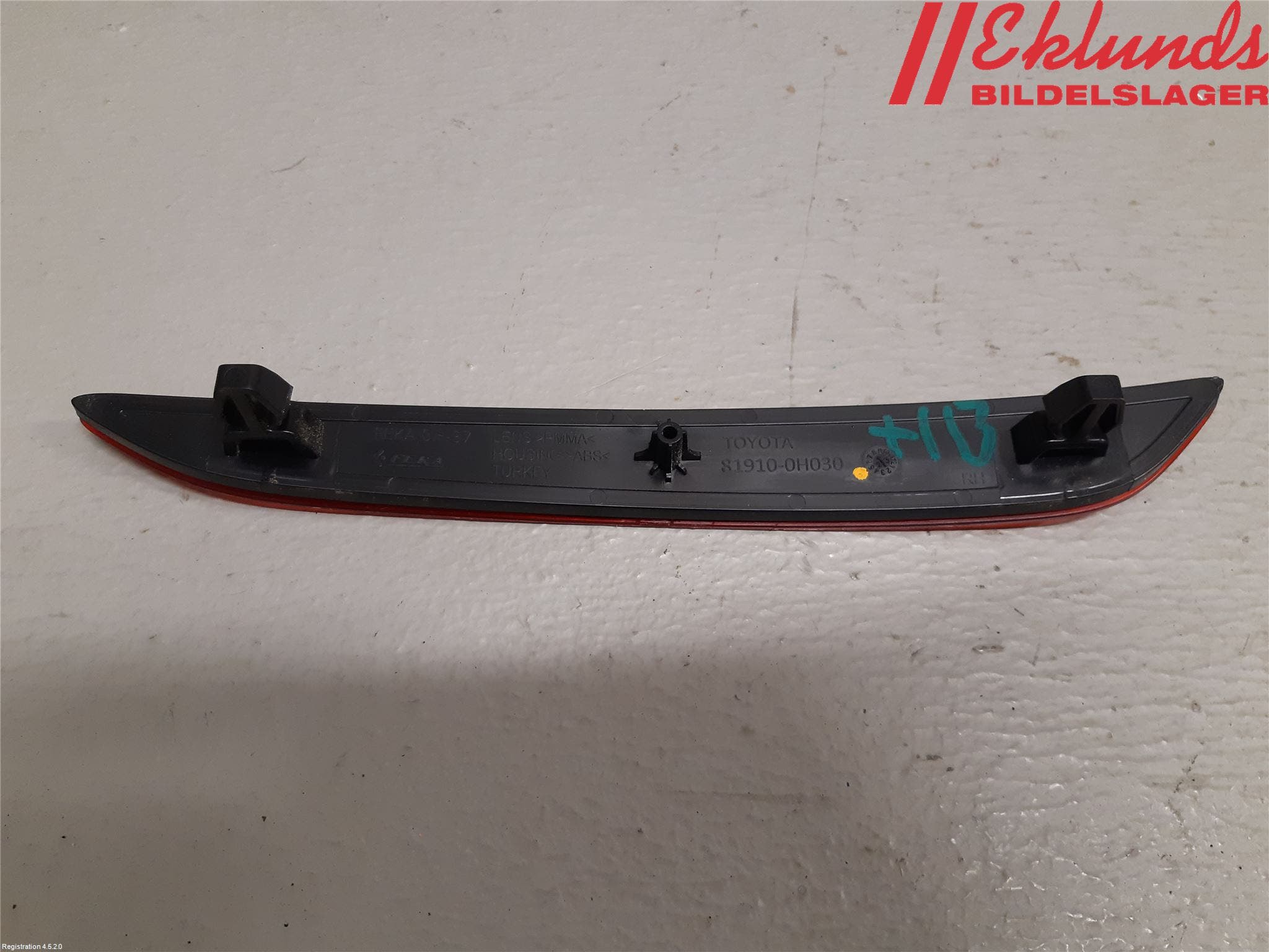 Toyota AYGO X AB70 22- Dimljus/Reflex Bak