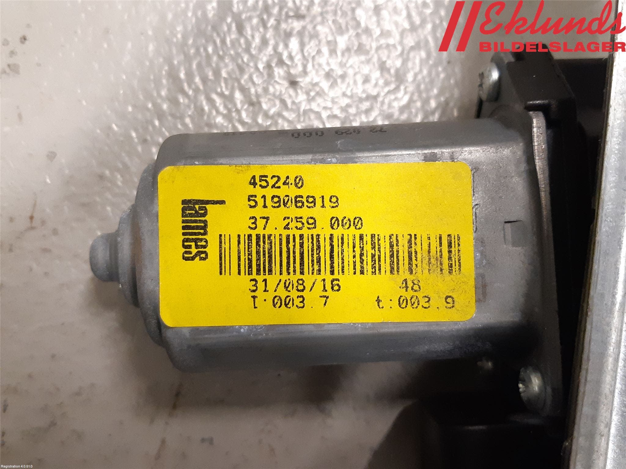 Fiat DOBLO CARGO Fönsterhiss El Kompl