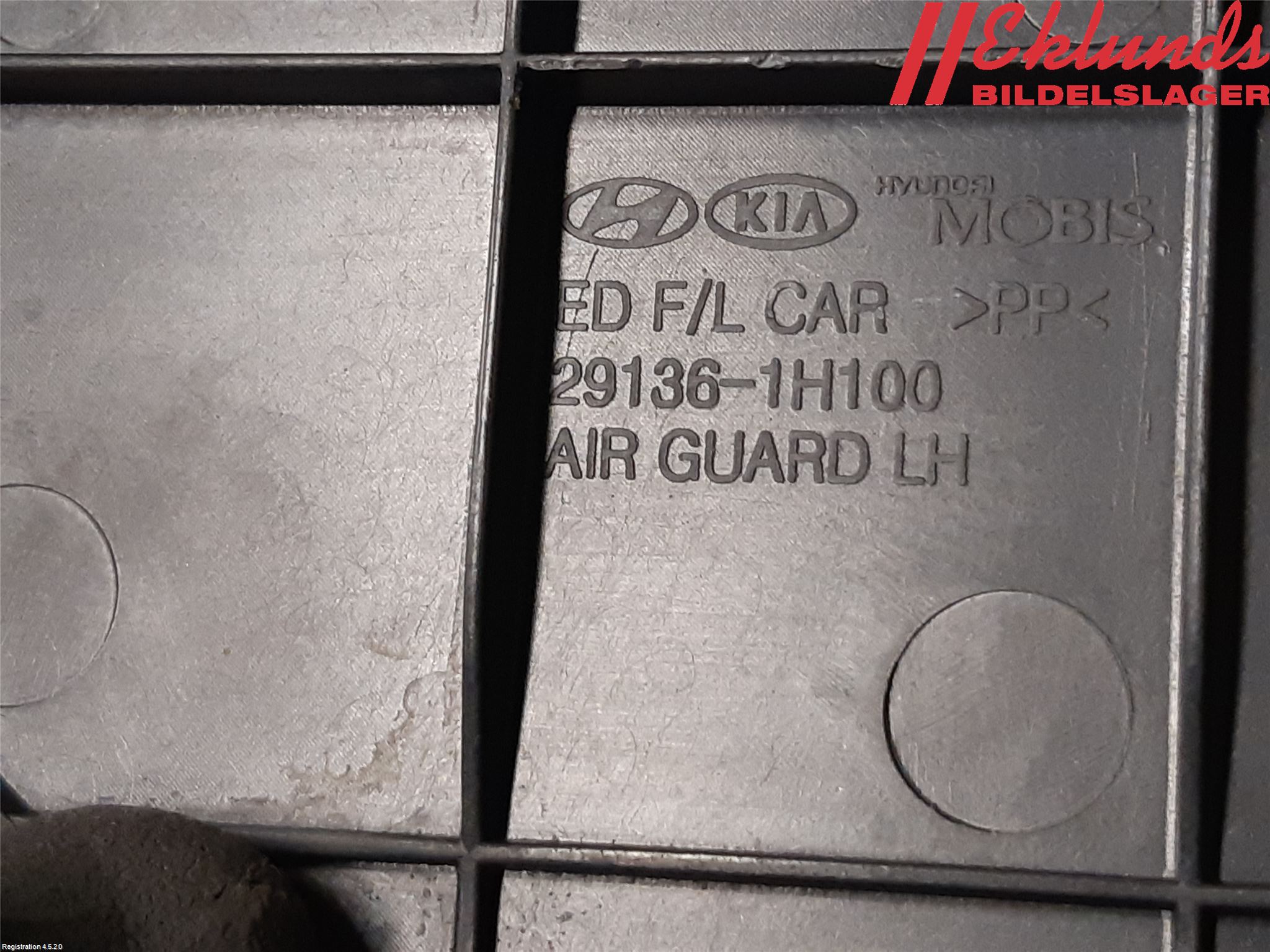 Kia CEED 06-12 Deflektor Plåt-Plast Kylning