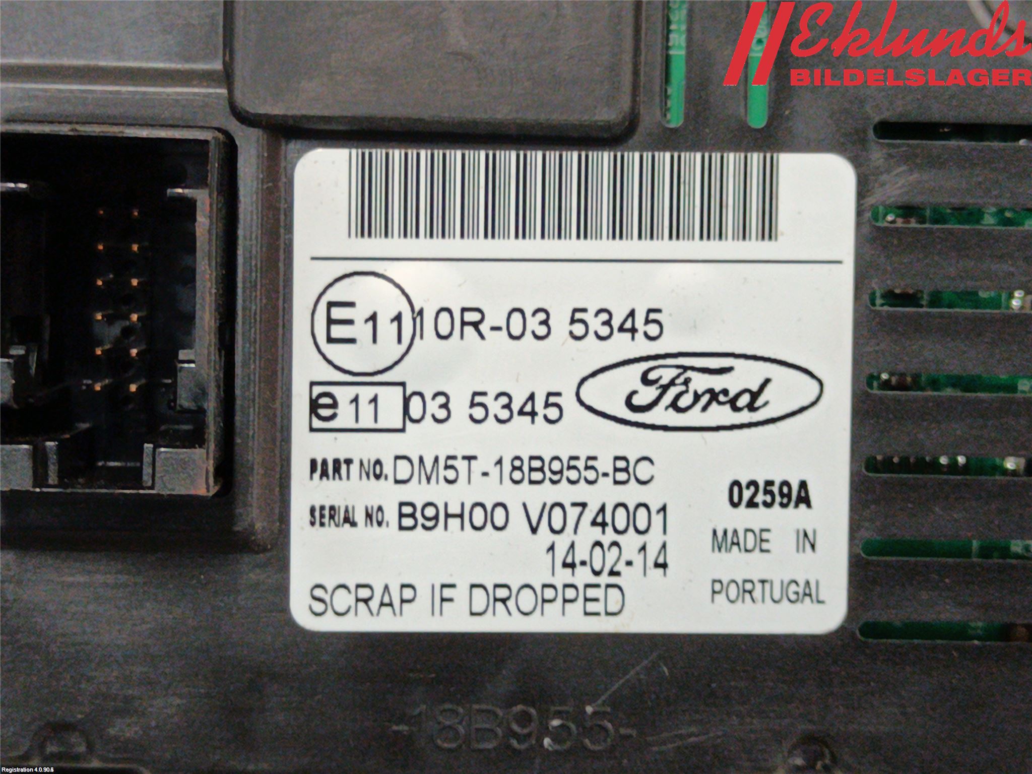 Ford TRANSIT SKÅP/BUSS 14-22 Bildskärm