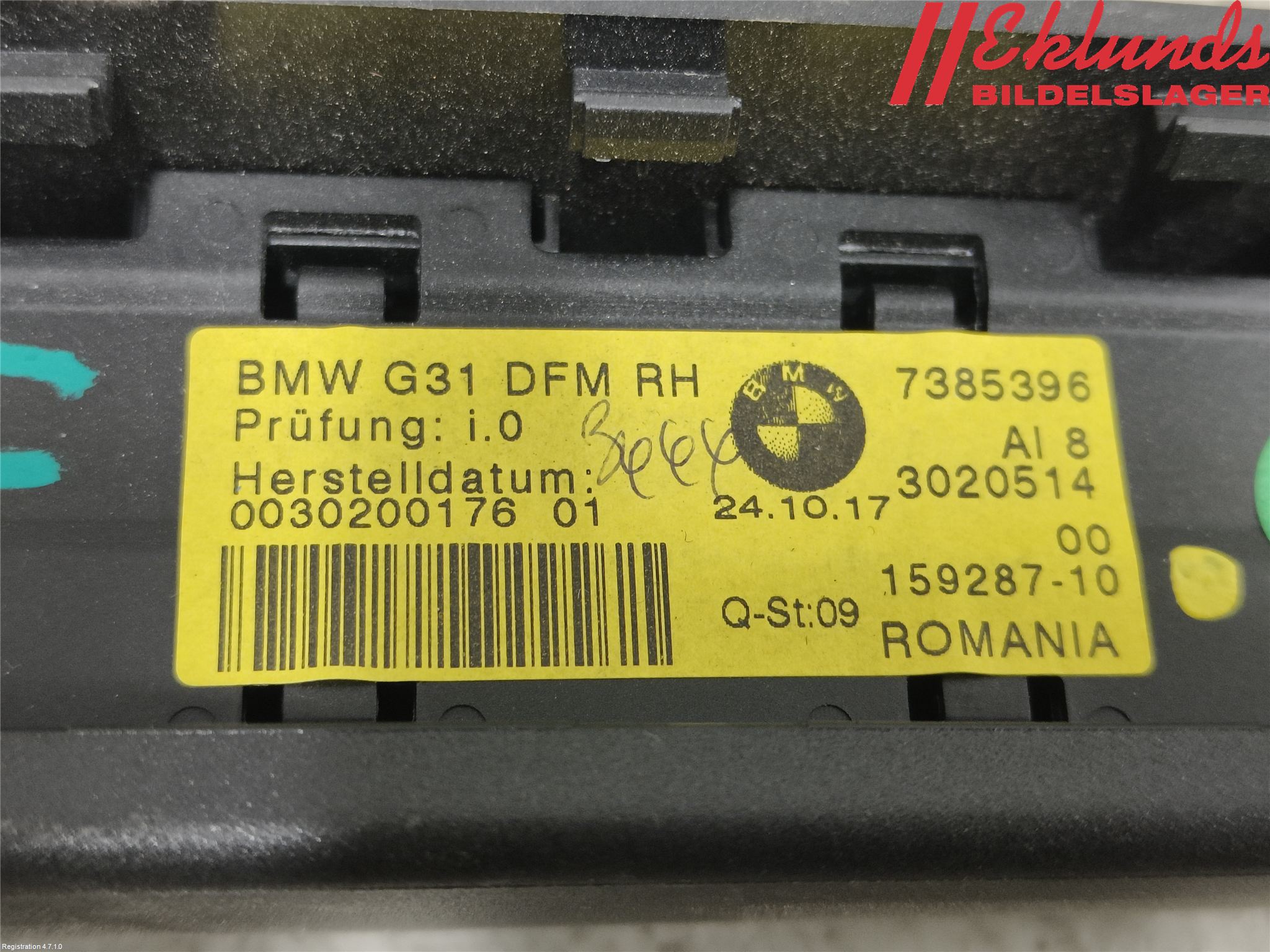 BMW 5 G30/G31/F90 17-23 Solskydd