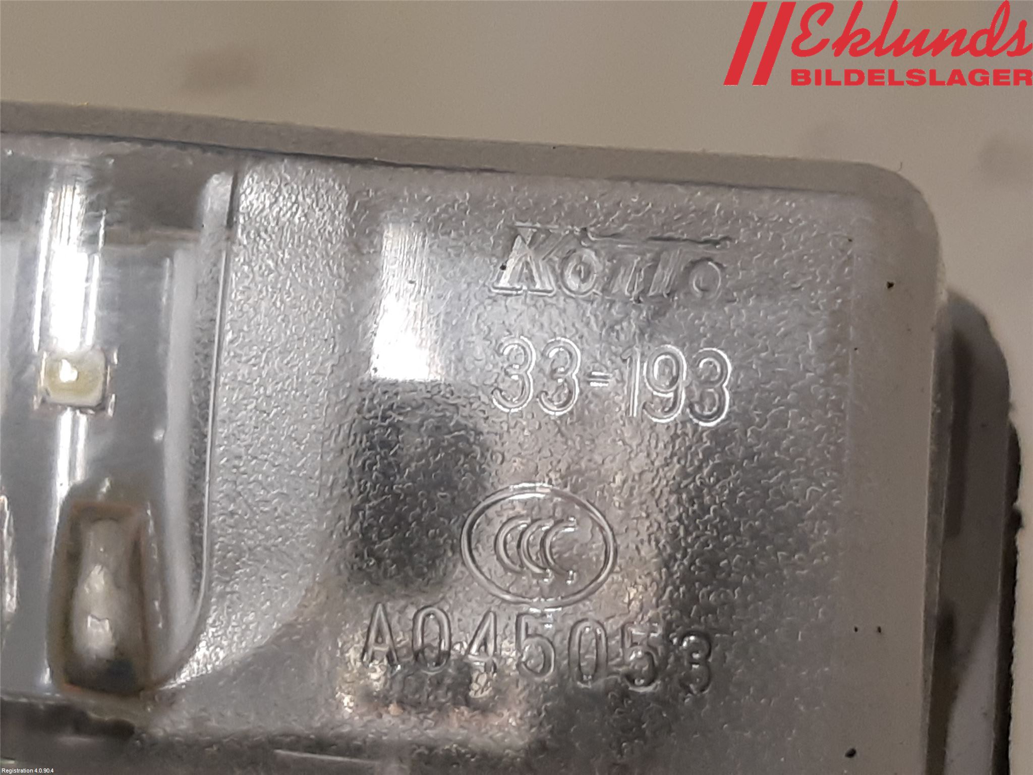 Toyota RAV4 19- Skylt Belysning