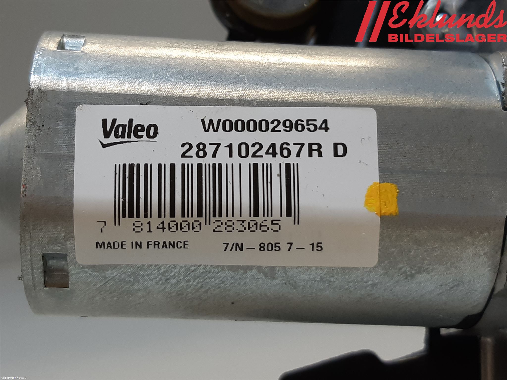 Dacia LODGY 12-18 Torkarmotor Baklucka