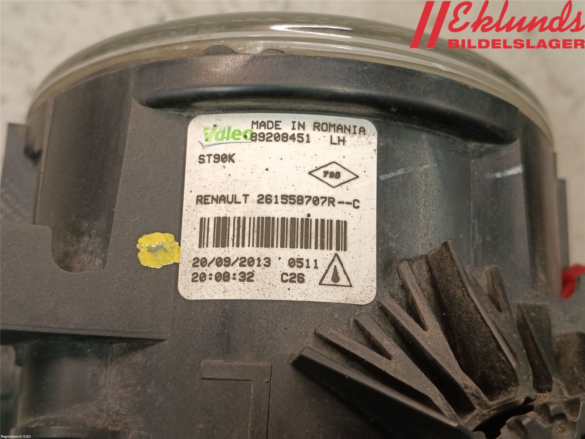 Renault CAPTUR 13-19 Dimljus-Varselljus Fram