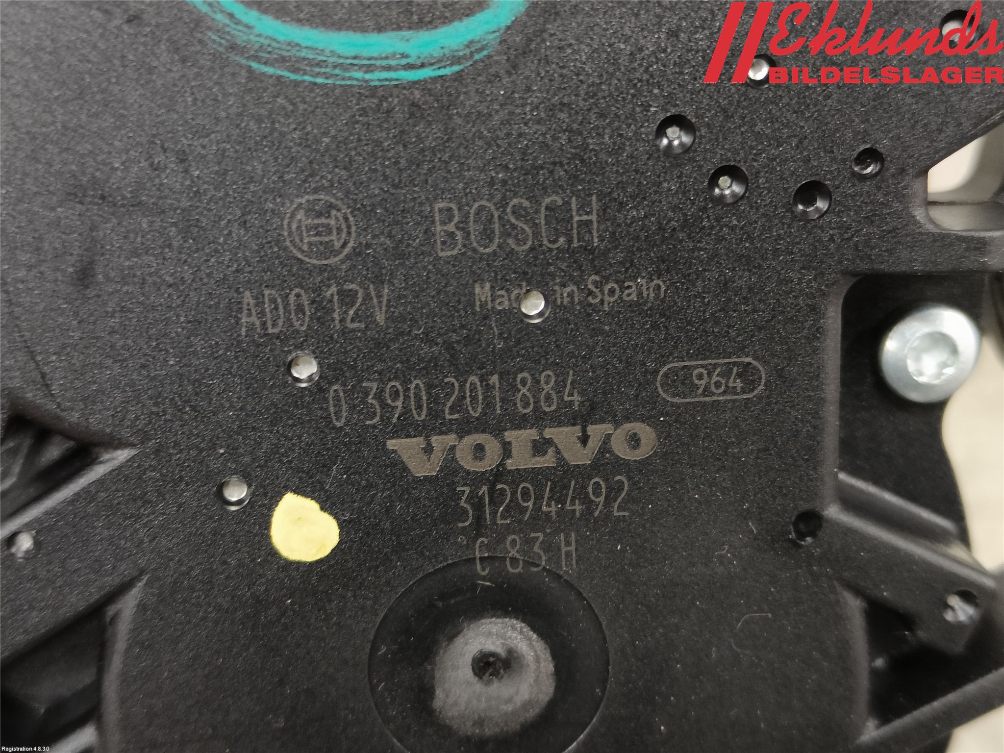 Volvo V40 CROSS COUNTRY 13-19 Torkarmotor Baklucka