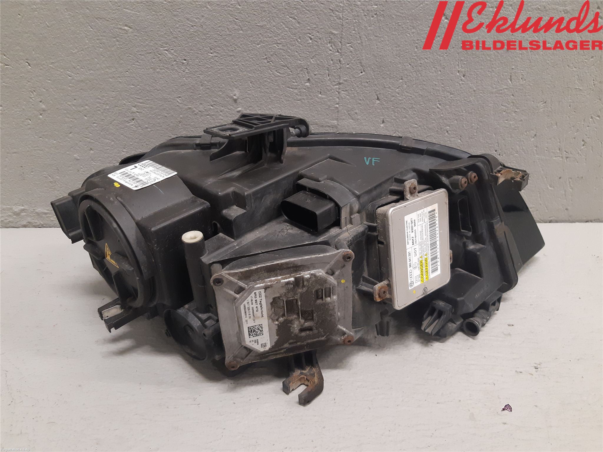 Audi A4/S4 08-11 Strålkastare Vänster