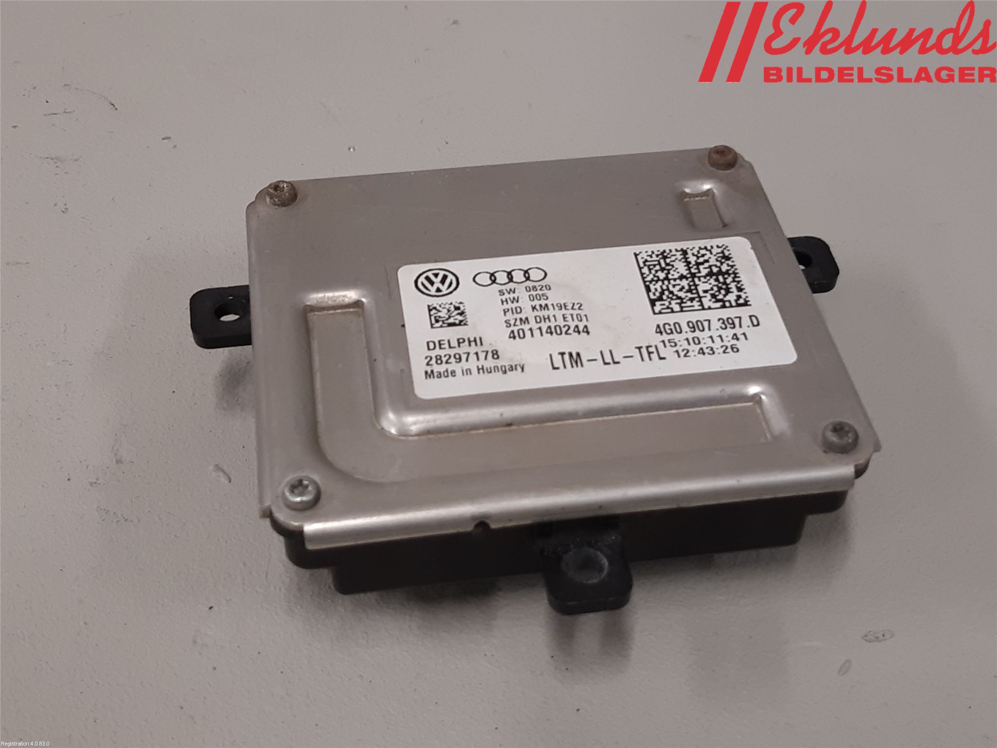 Audi A6/S6 4G 11-18 Styrenhet Strålkastare