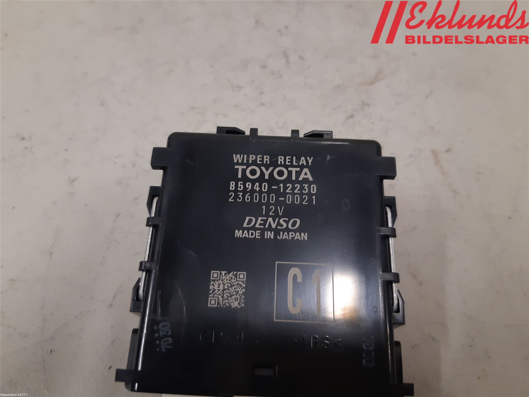 Toyota COROLLA 19- Relä Torkarmotor