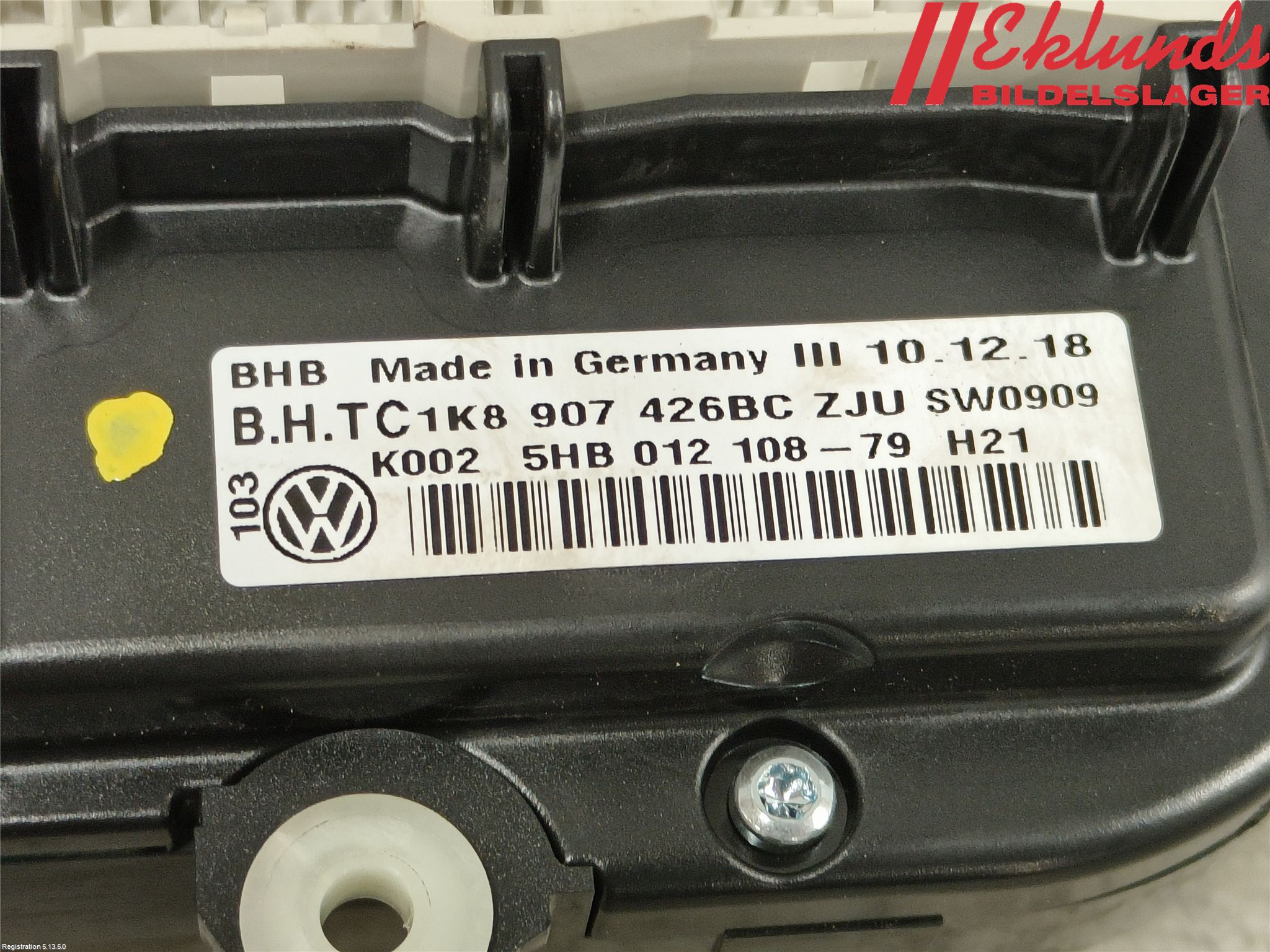 Volkswagen VW CADDY 16-20 Ac Styrenhet Ac Manöveren