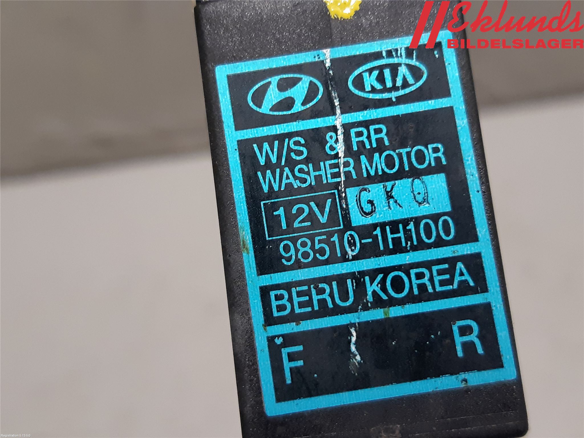 Kia CEED 06-12 Spolarpump Vindruta