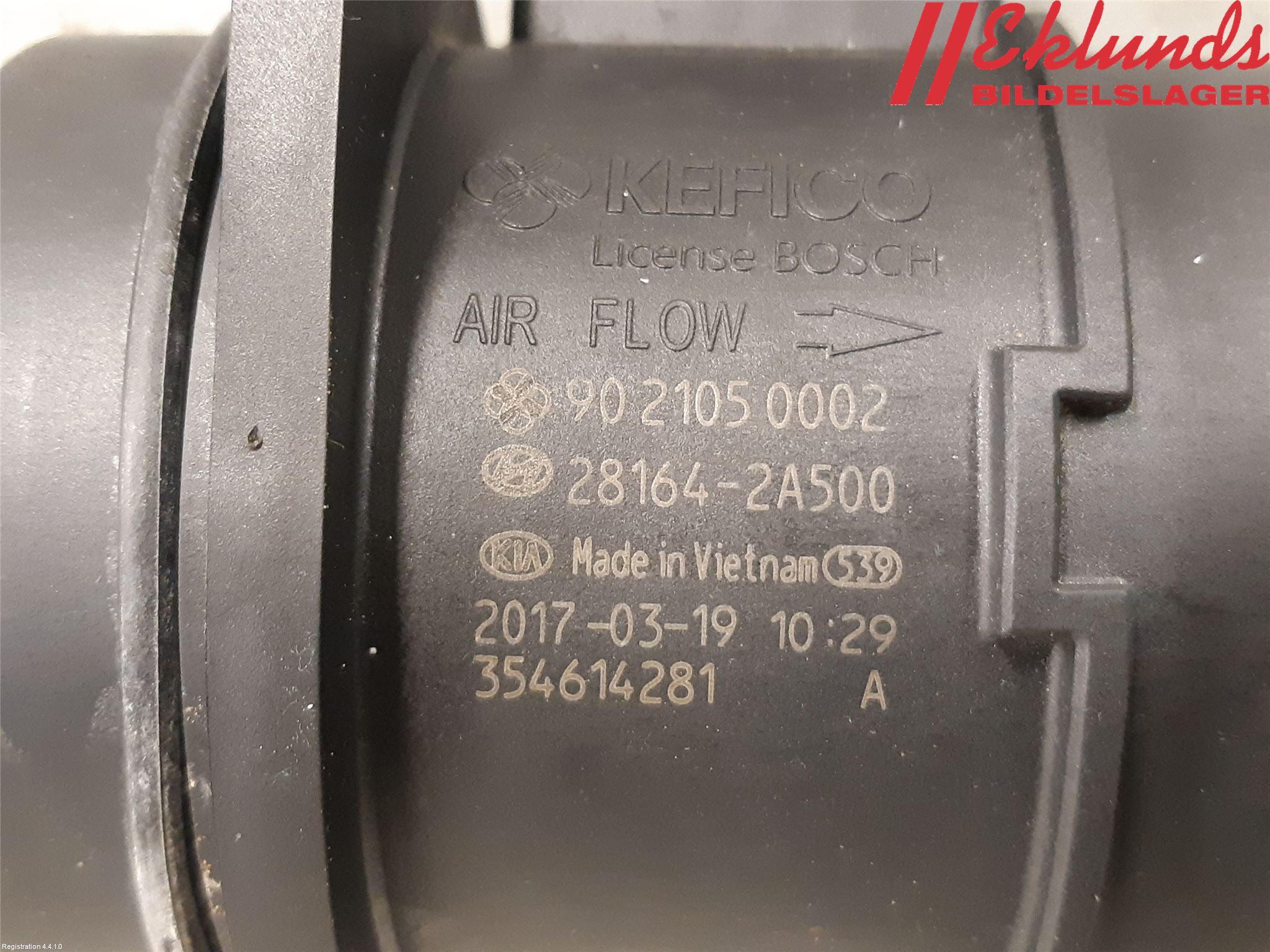 Kia SOUL 09- Injluftmassamätare