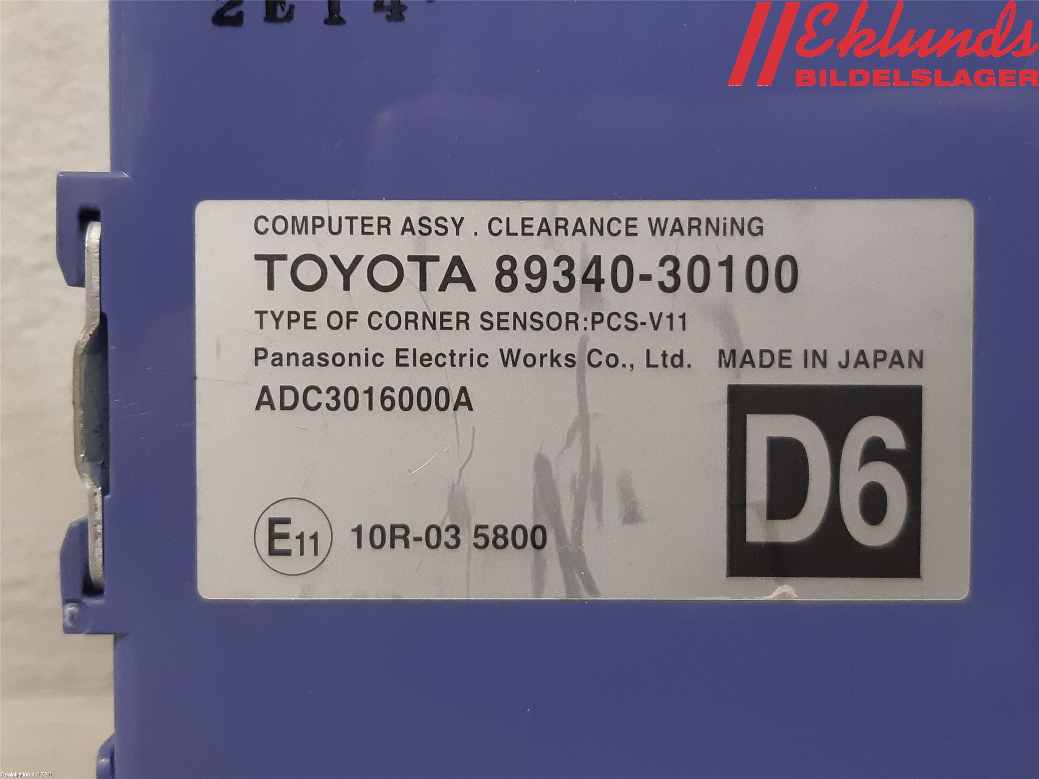 Lexus GS 300/430/450H 05-12 Styrenhet Parkeringshjälp