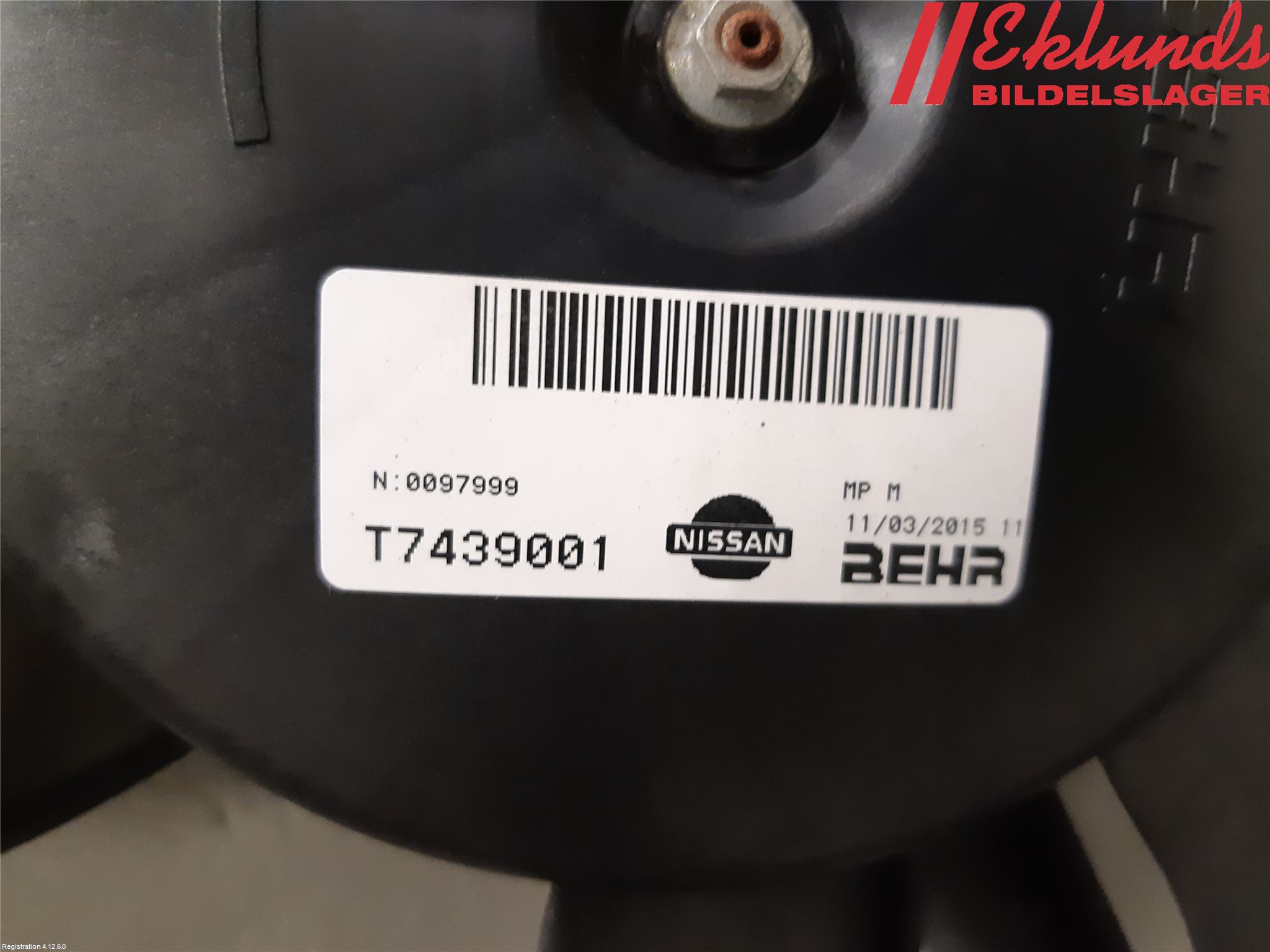 Nissan NV200/NV200 COMBI Kylfläkt El