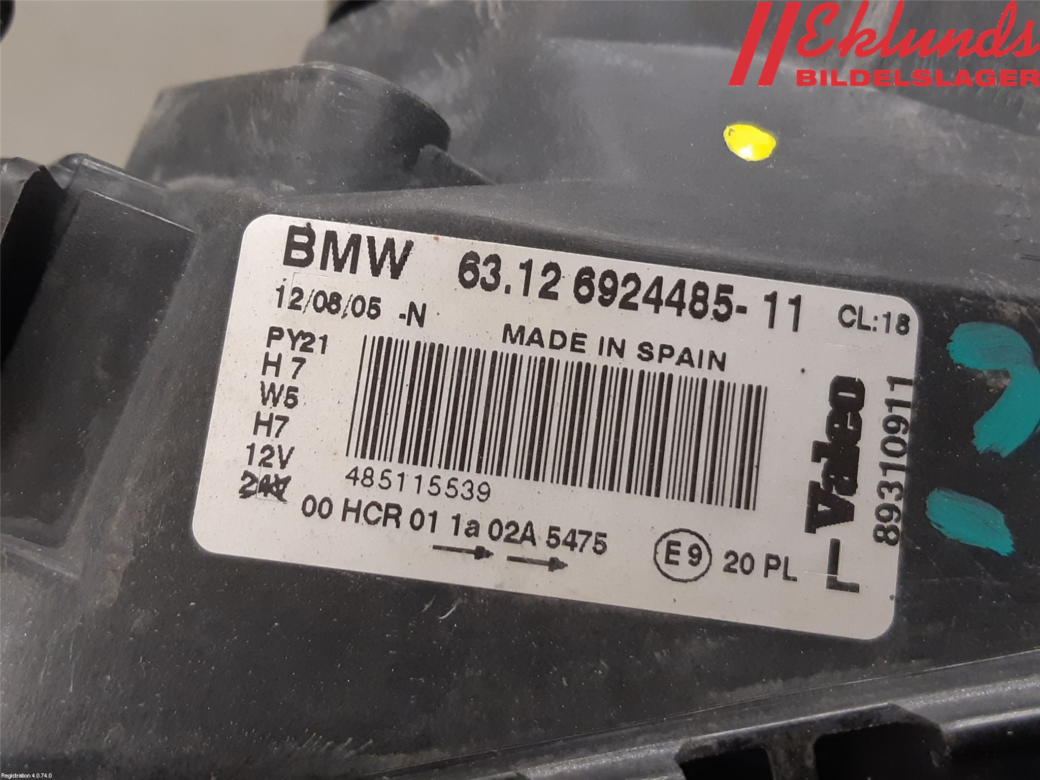 BMW 1 E87/81 5D/3D 03-11 Strålkastare Vänster