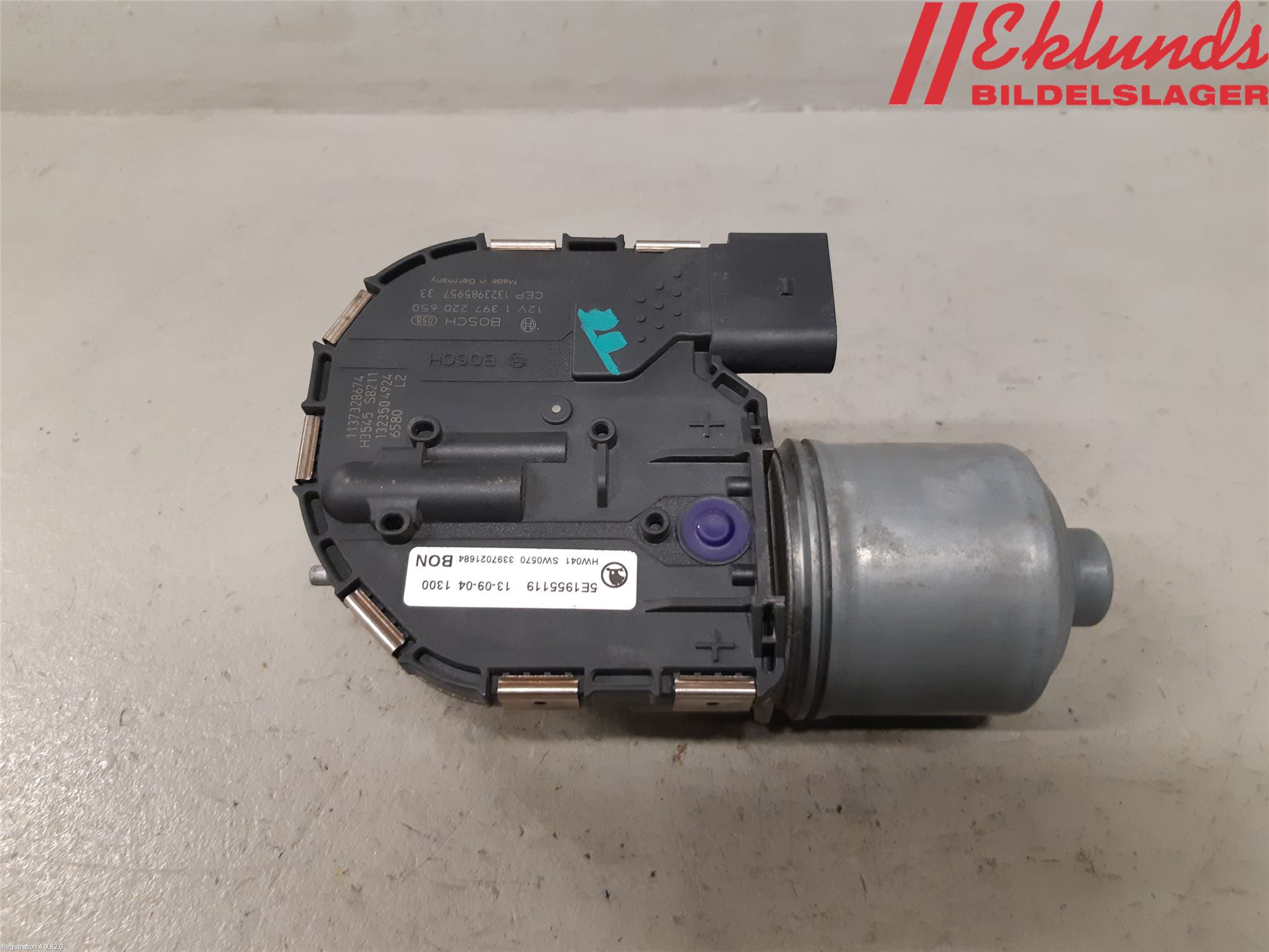 Skoda OCTAVIA (5E) 13-20 Torkarmotor Vindruta