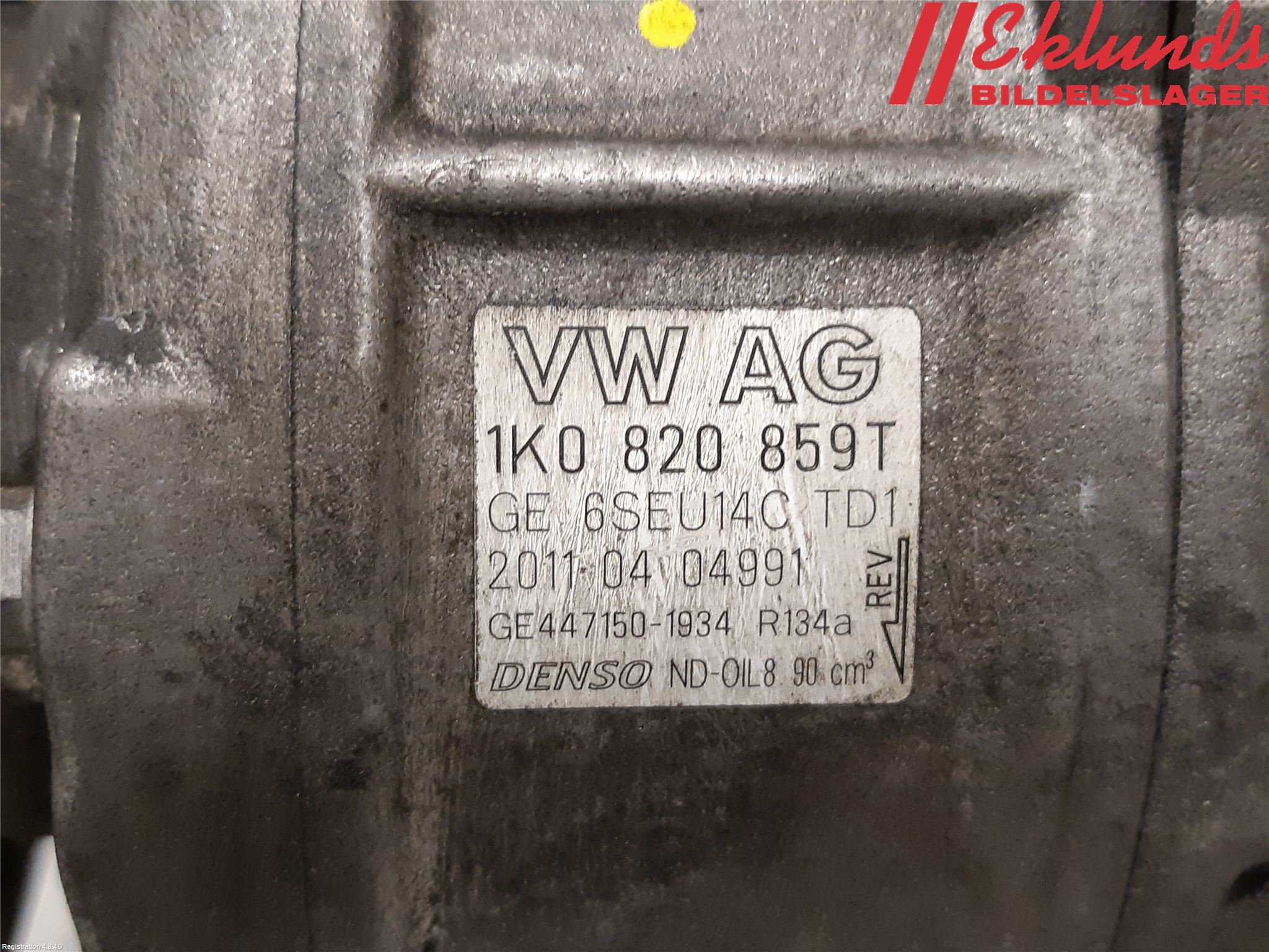 Volkswagen VW PASSAT 11-14 Ac Kompressor