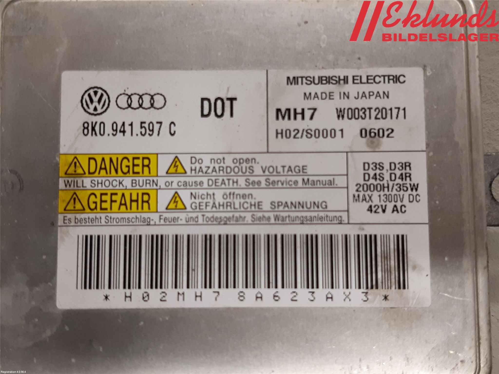 Volkswagen VW TOURAN 10-15 Styrenhet Strålkastare