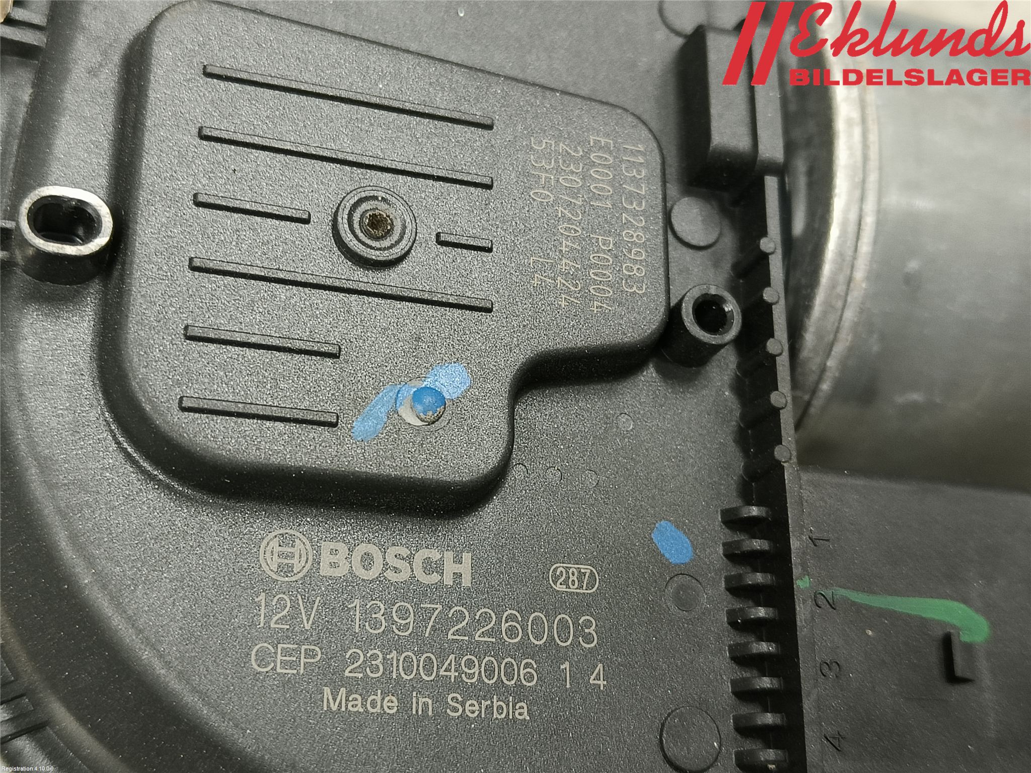 Peugeot 308/E-308 21- Torkarmekanism Vindruta