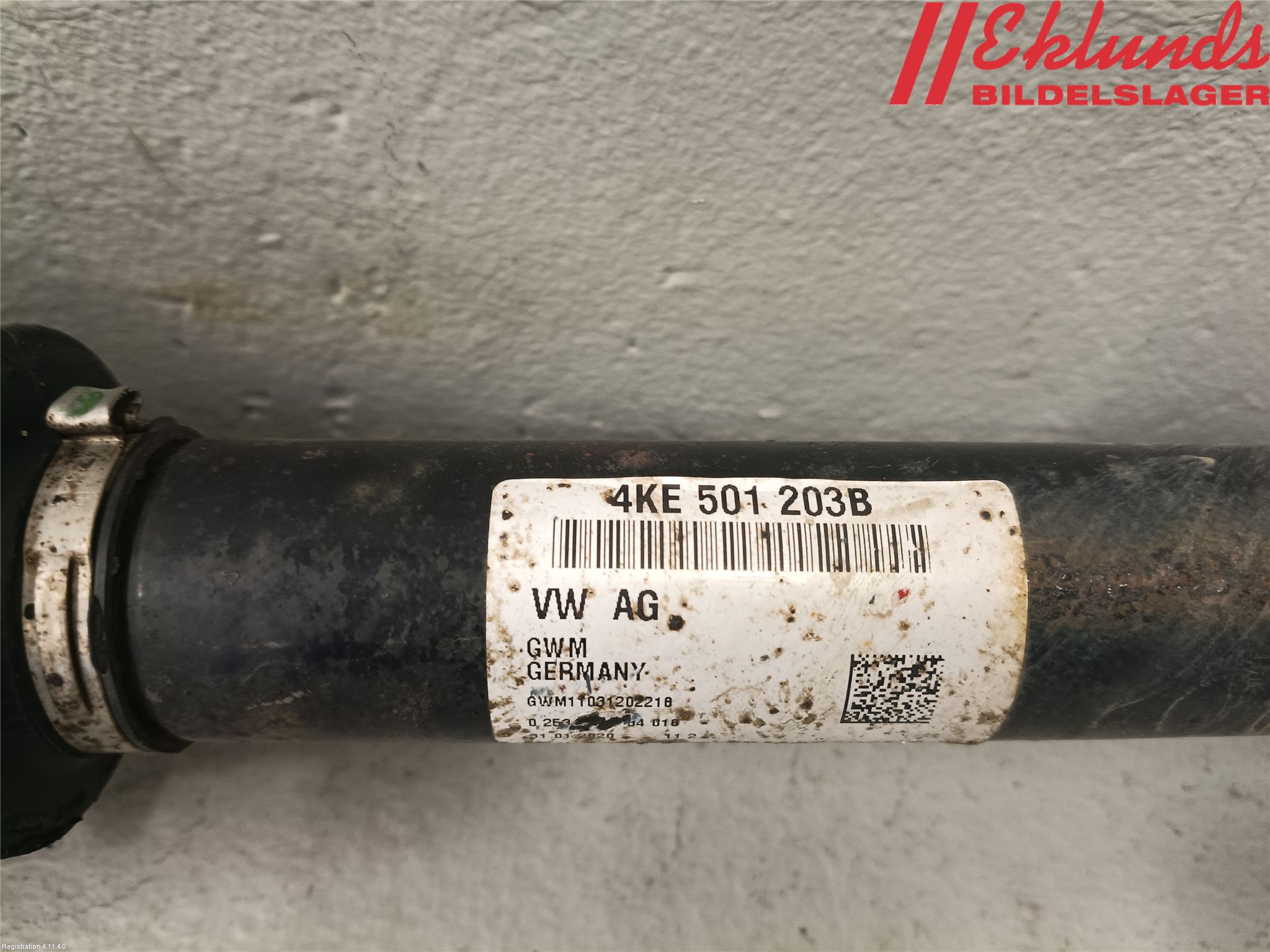 Audi E-TRON, S GE 19- Drivaxel Bak Vänster