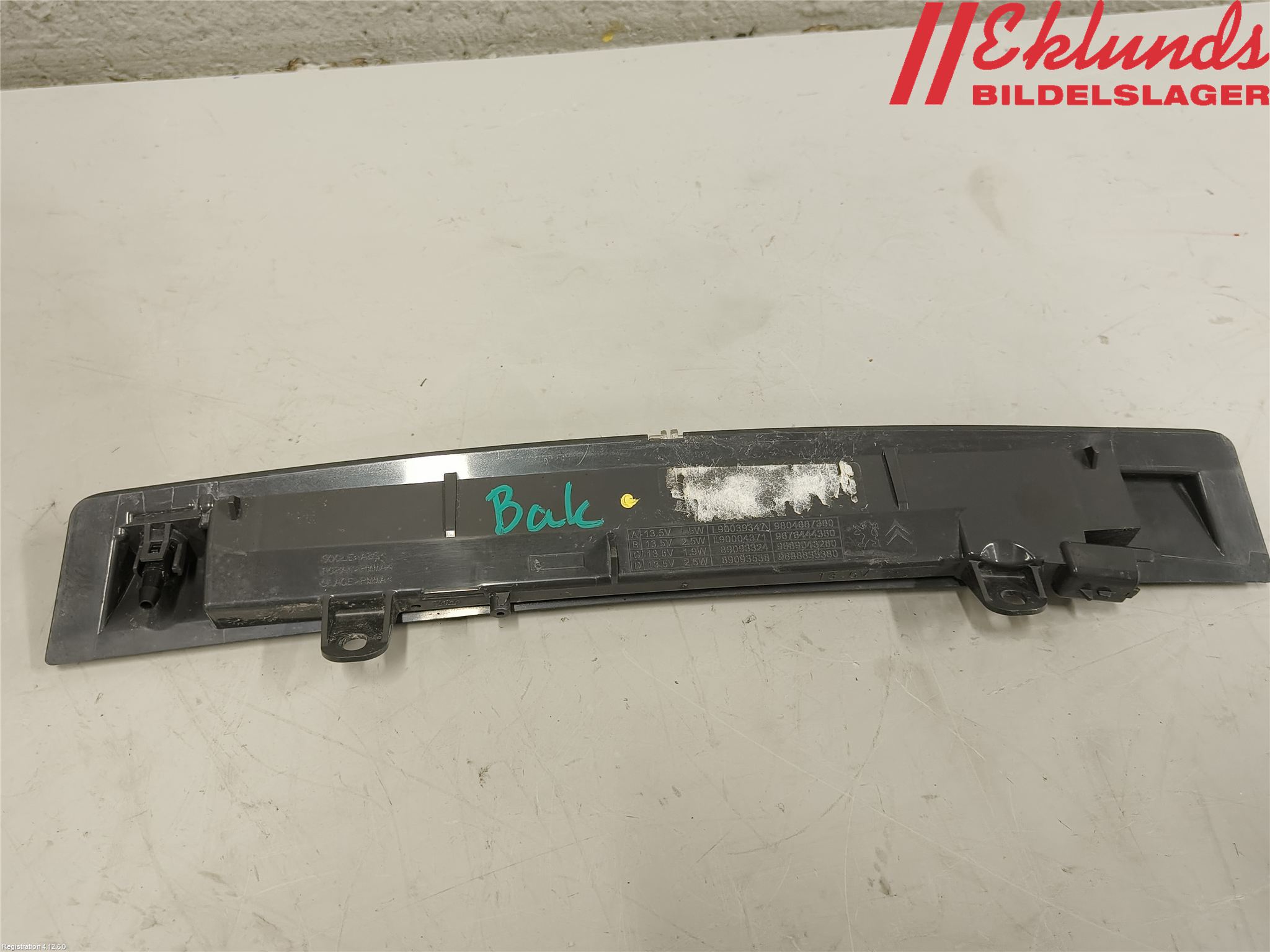 Citroen C4 II 11-18 Bromsljus Bakruta