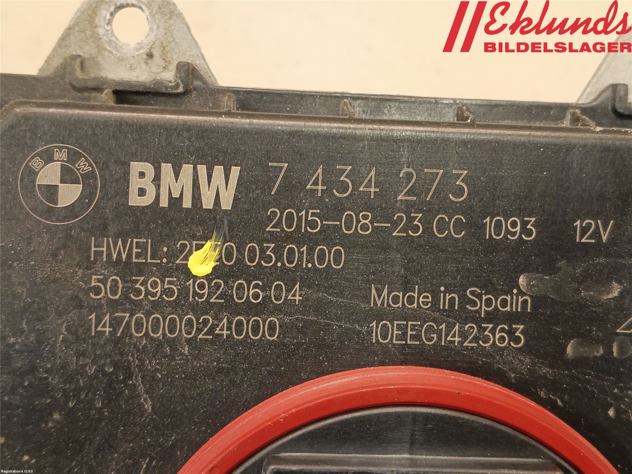 BMW 3 F30/F31/F80 12-19 Styrenhet Strålkastare