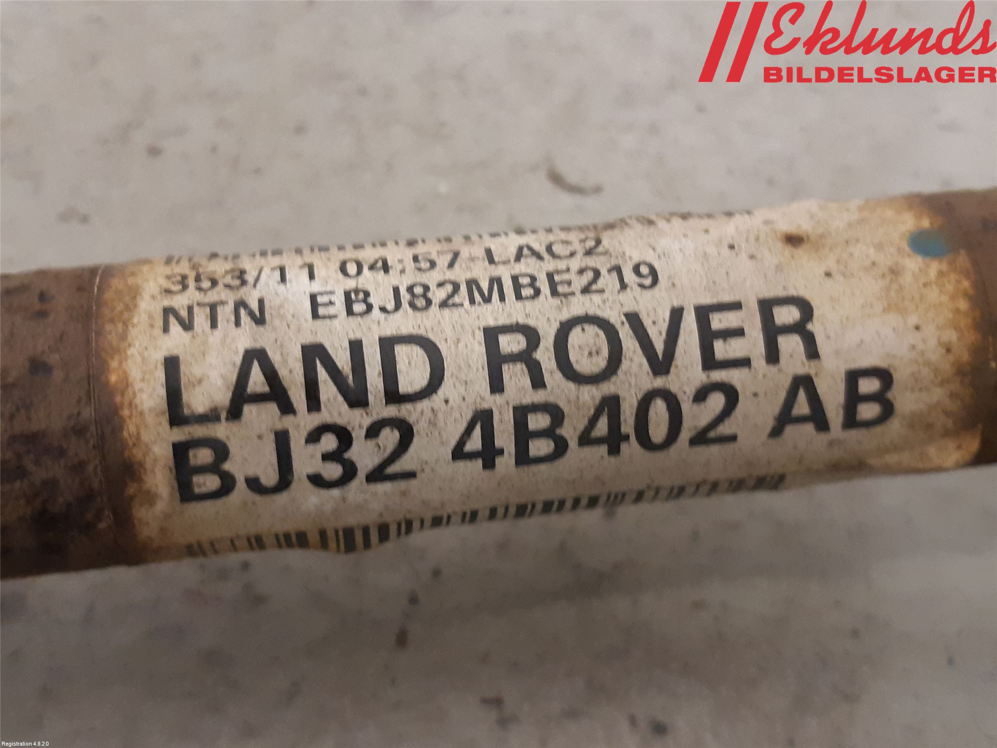 Landrover LAND ROVER RANGE ROVER EVOQUE (L538) 11-18 Drivaxel Bak Höger