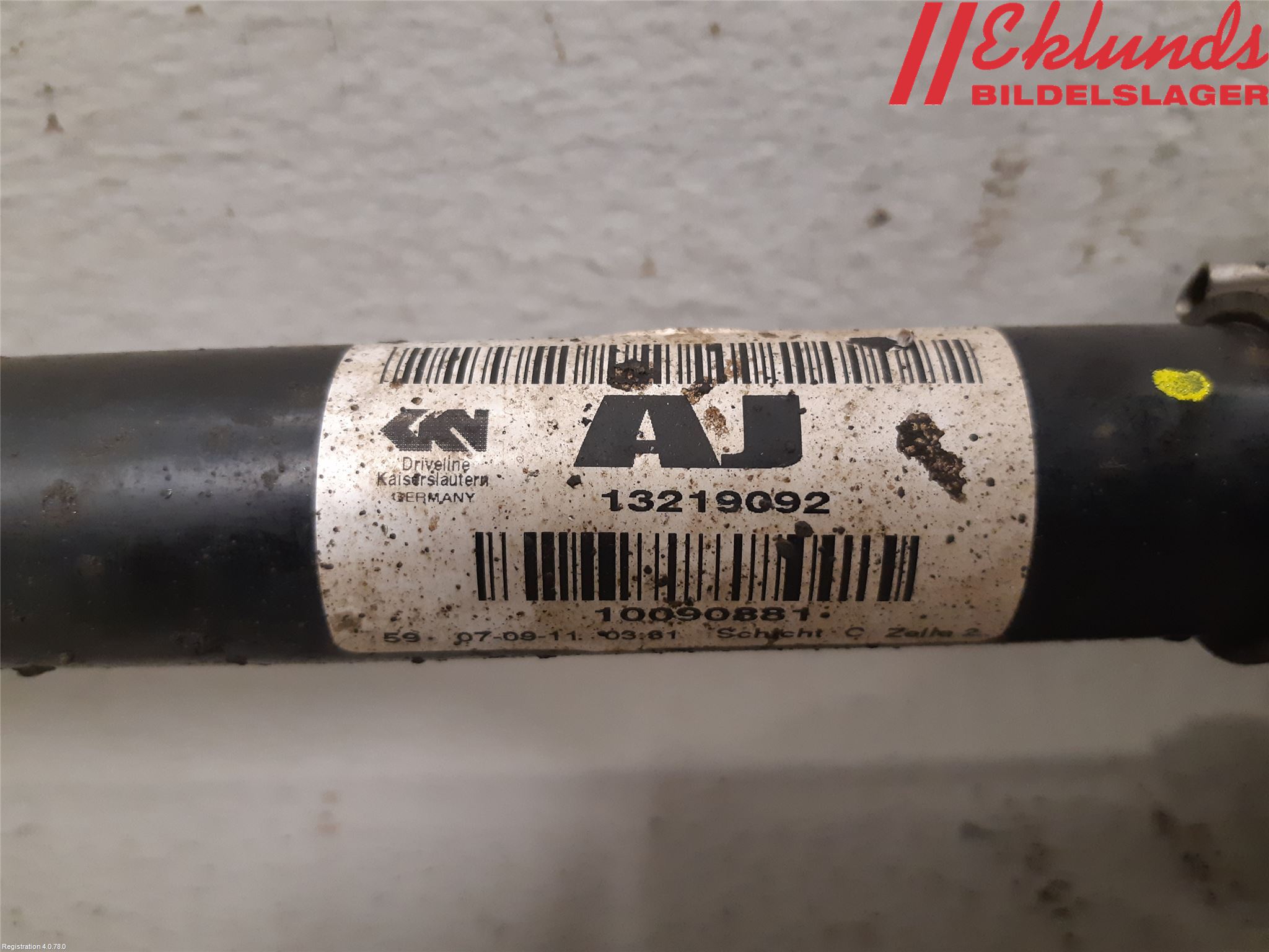 Opel INSIGNIA 09-16 Drivaxel Fram Vänster