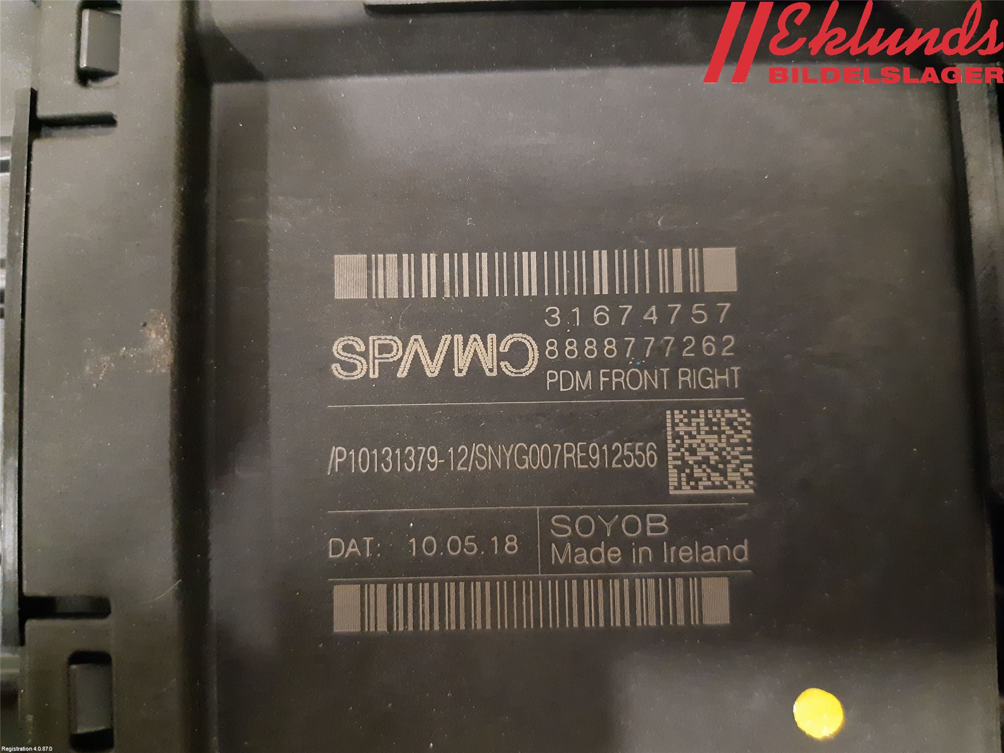 Volvo XC60 18- Fönsterhiss El Kompl