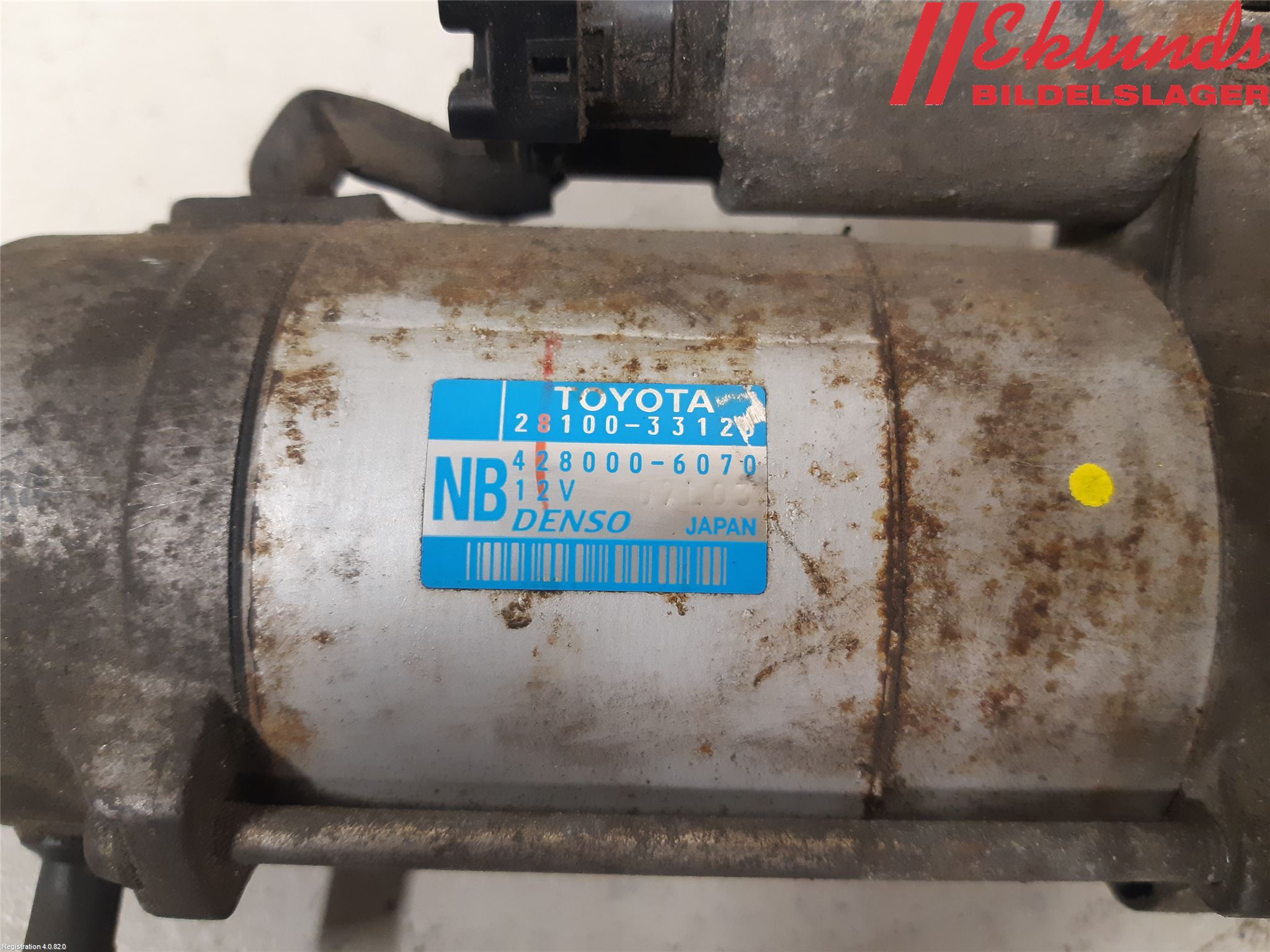 Toyota URBAN CRUISER Startmotor Diesel