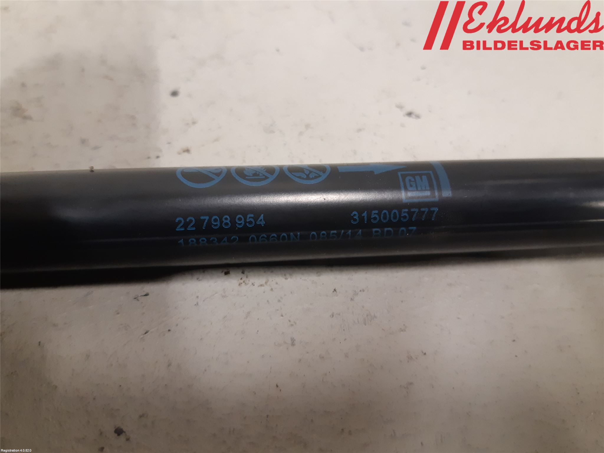 Opel INSIGNIA 09-16 Gasfjäder Baklucka