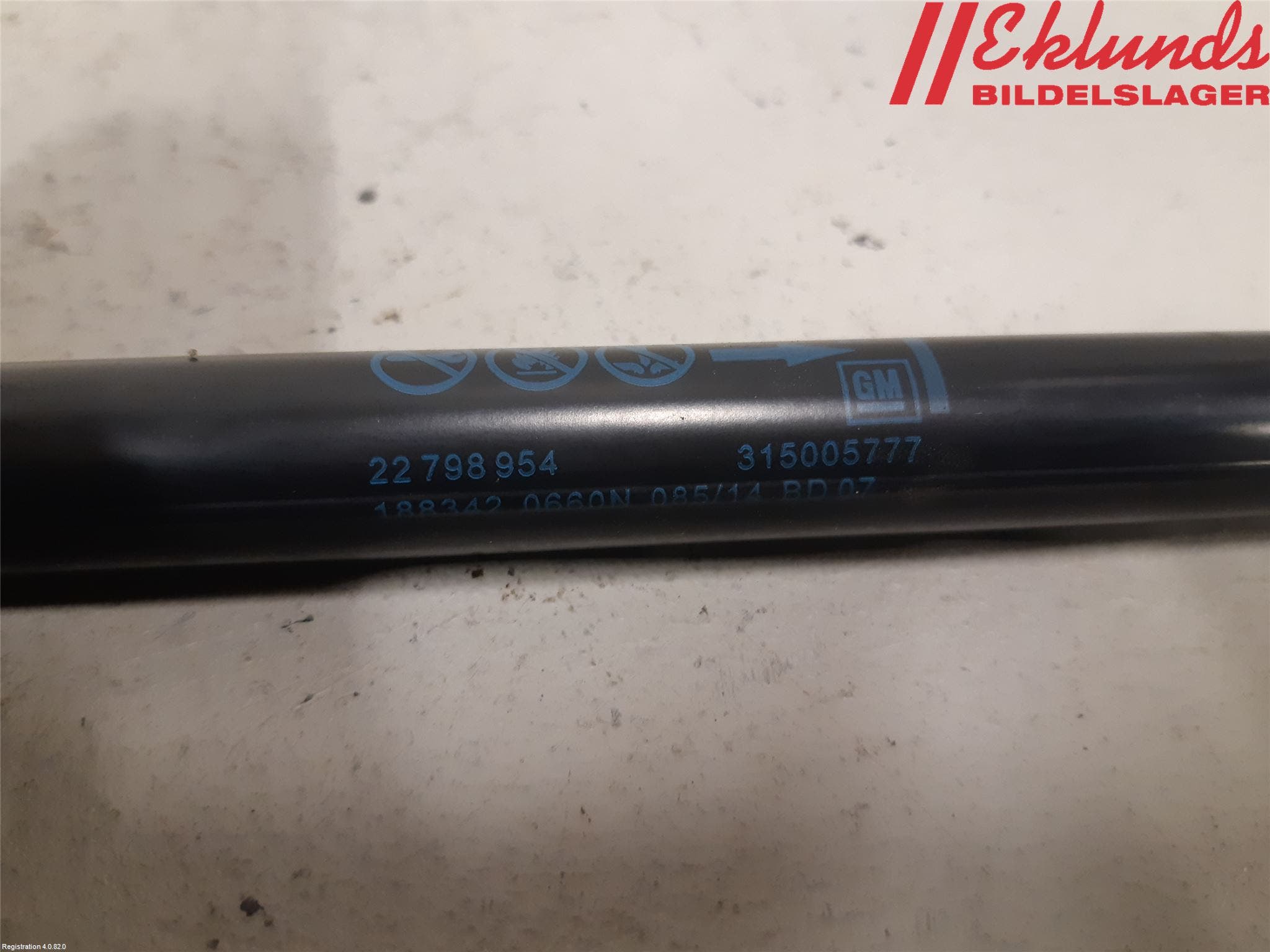 Opel INSIGNIA 09-16 Gasfjäder Baklucka