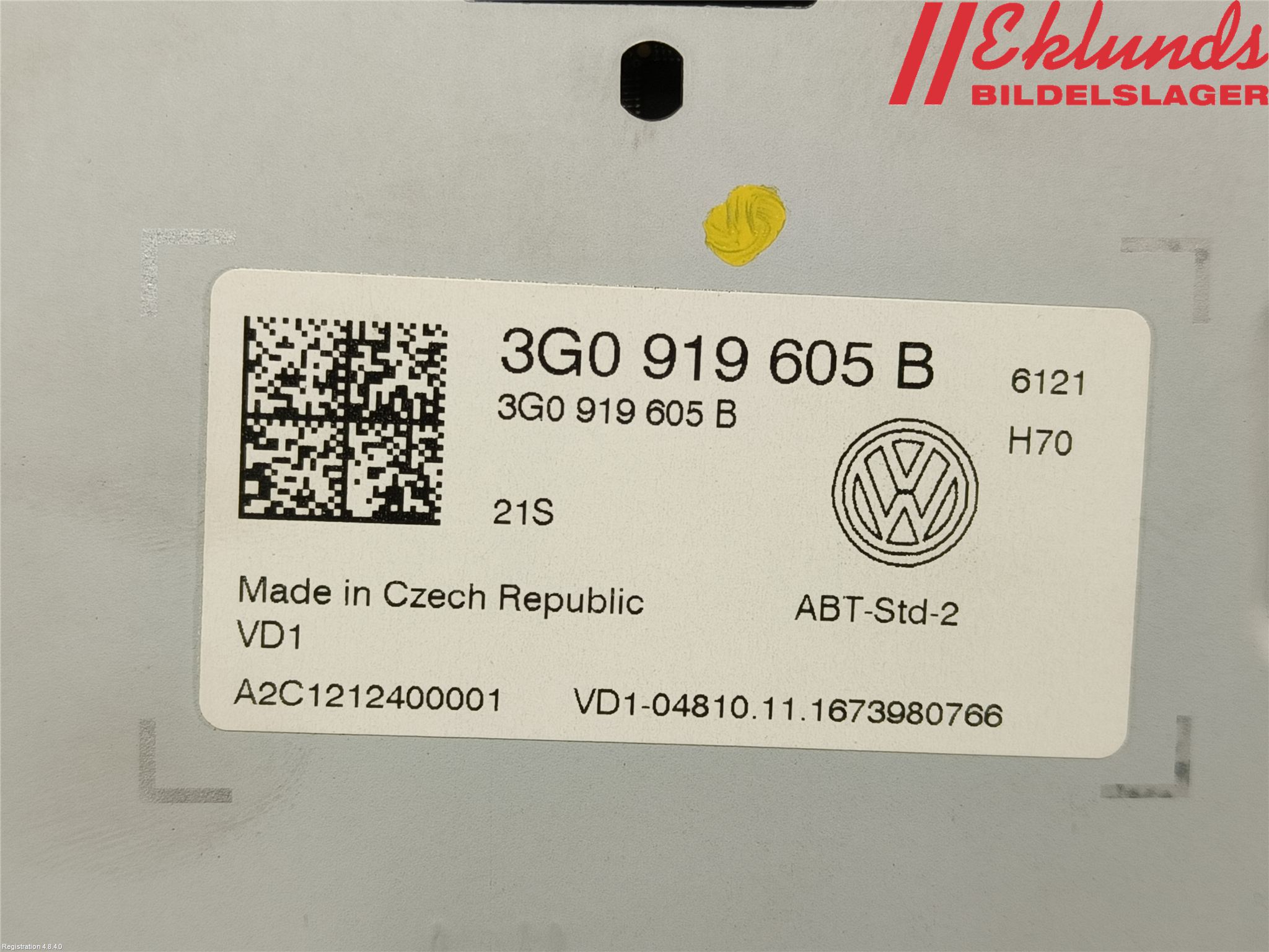 Volkswagen VW GOLF / E-GOLF VII 13-20 Multifunktionsdisplay