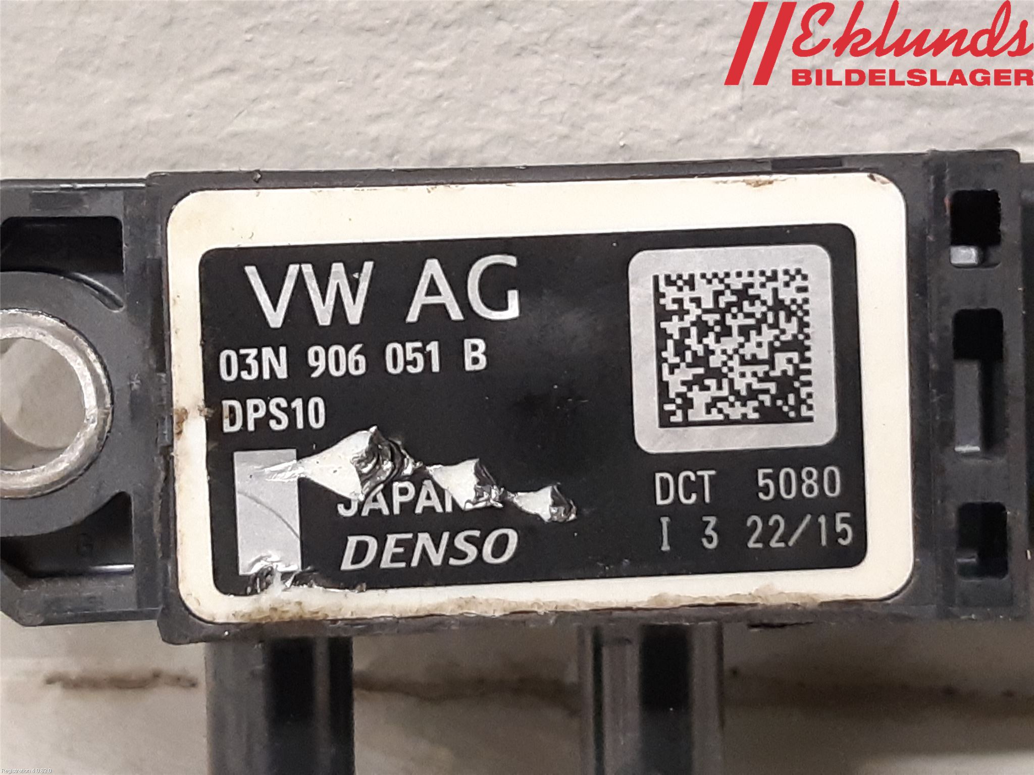 Volkswagen VW GOLF / E-GOLF VII 13-20 Sensor Avgas