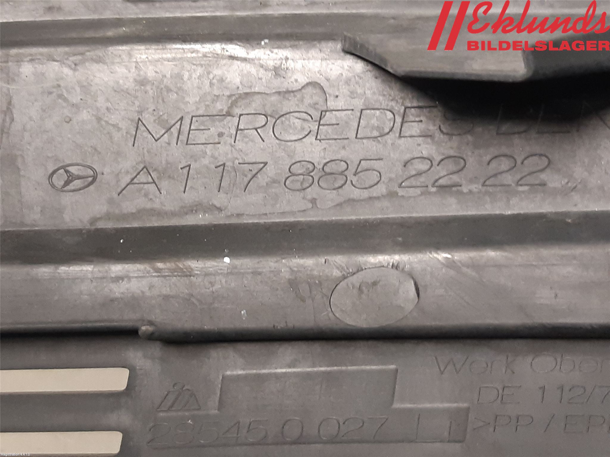 Mercedes-Benz MB CLA-KLASS (C117/X117) 13-19 Stöt Utfyllnad-List-Grill