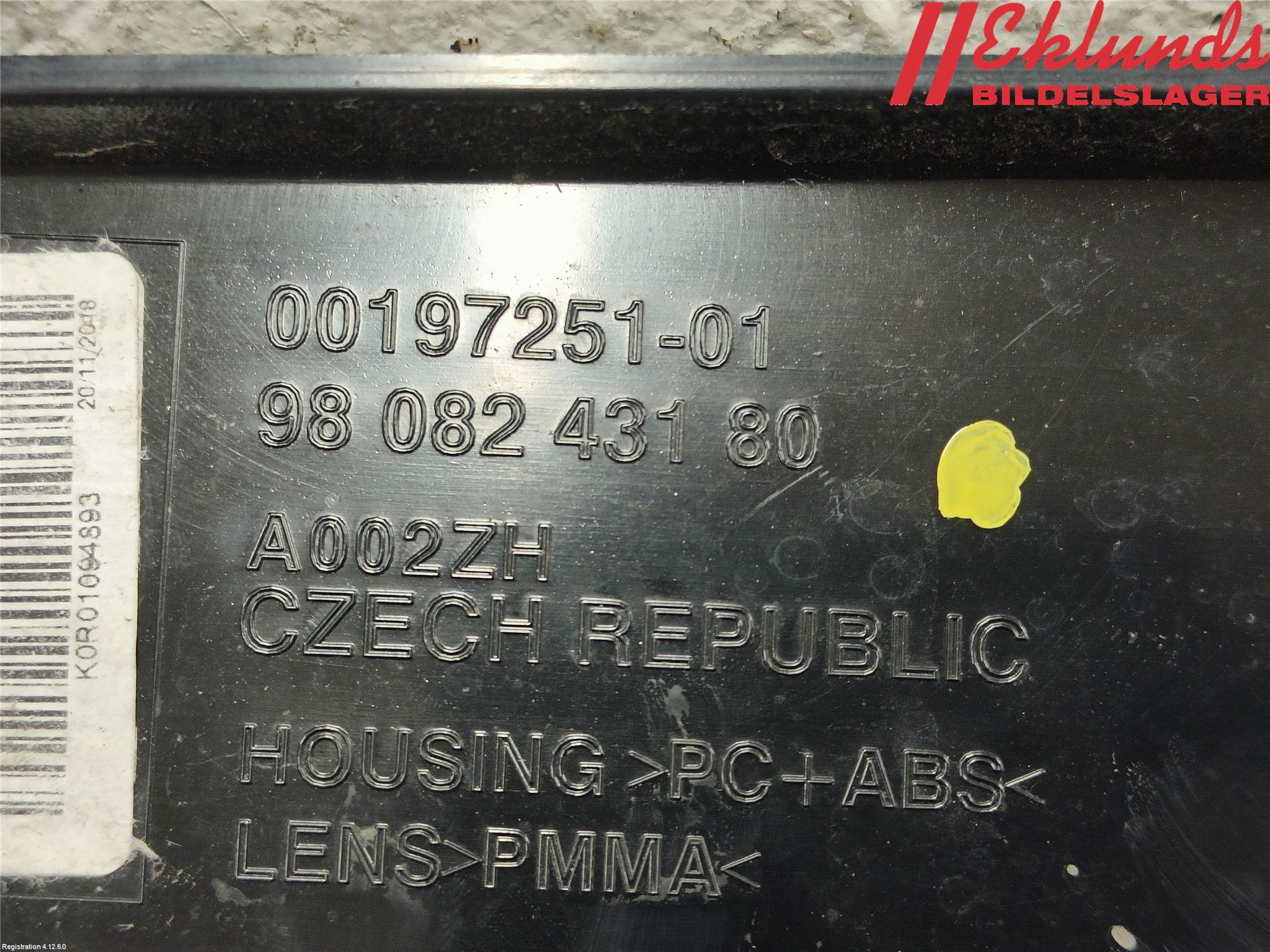 Citroen JUMPY/E-JUMPY 16- Bakljus Vänster