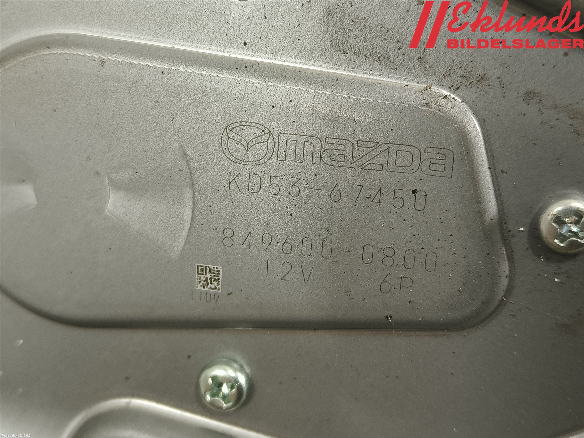 Mazda CX-5 12-17 Torkarmotor Baklucka