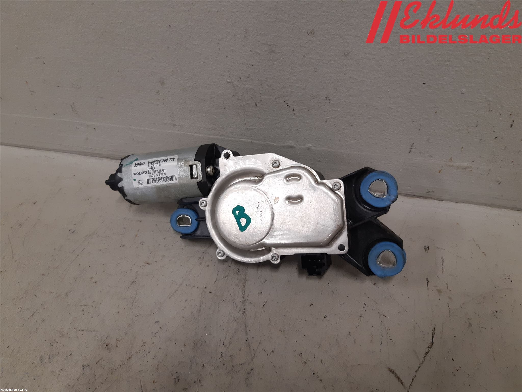 Volvo V70 14-16 Torkarmotor Baklucka