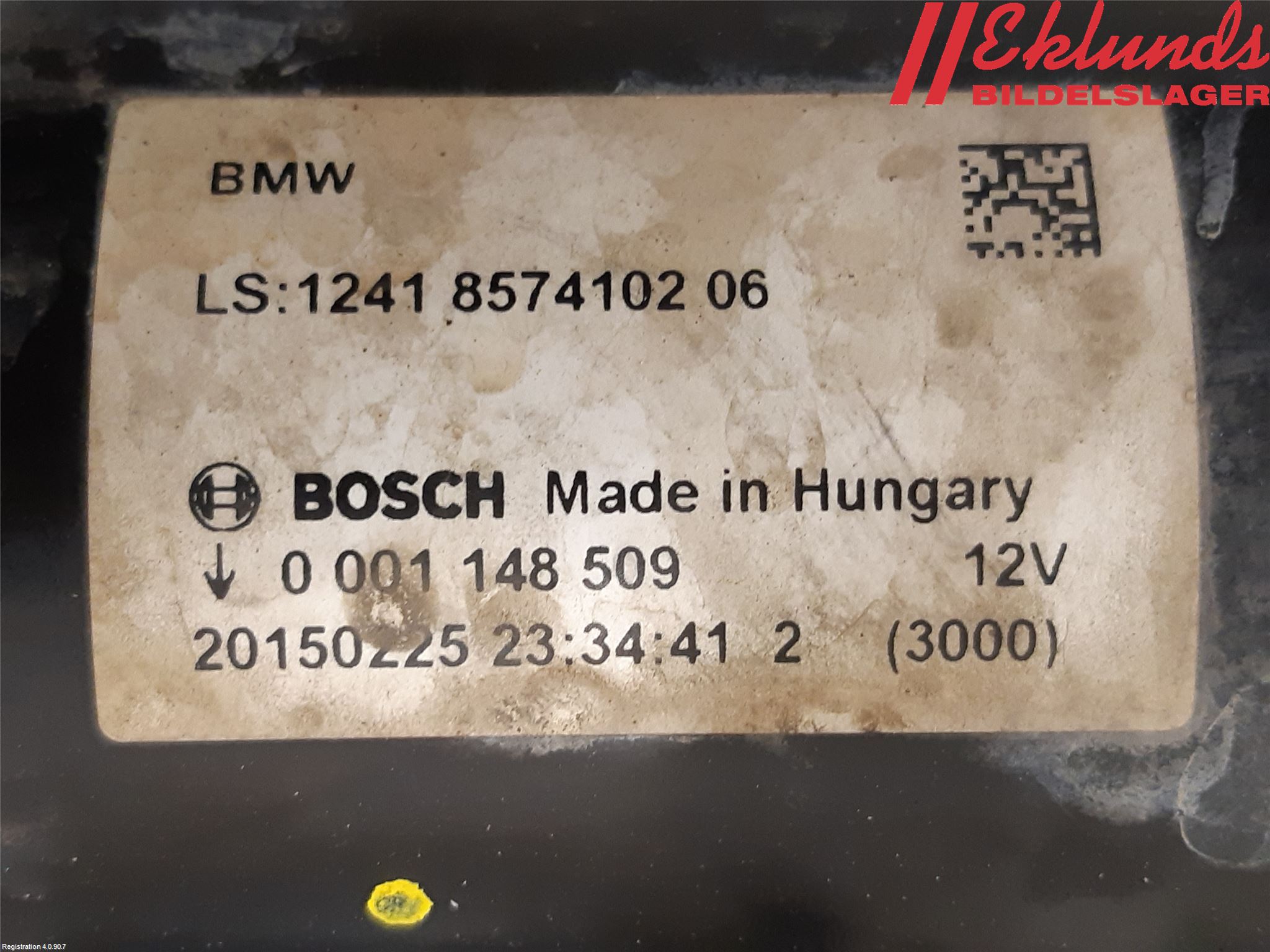 BMW 3 GT F34 13-19 Startmotor Diesel