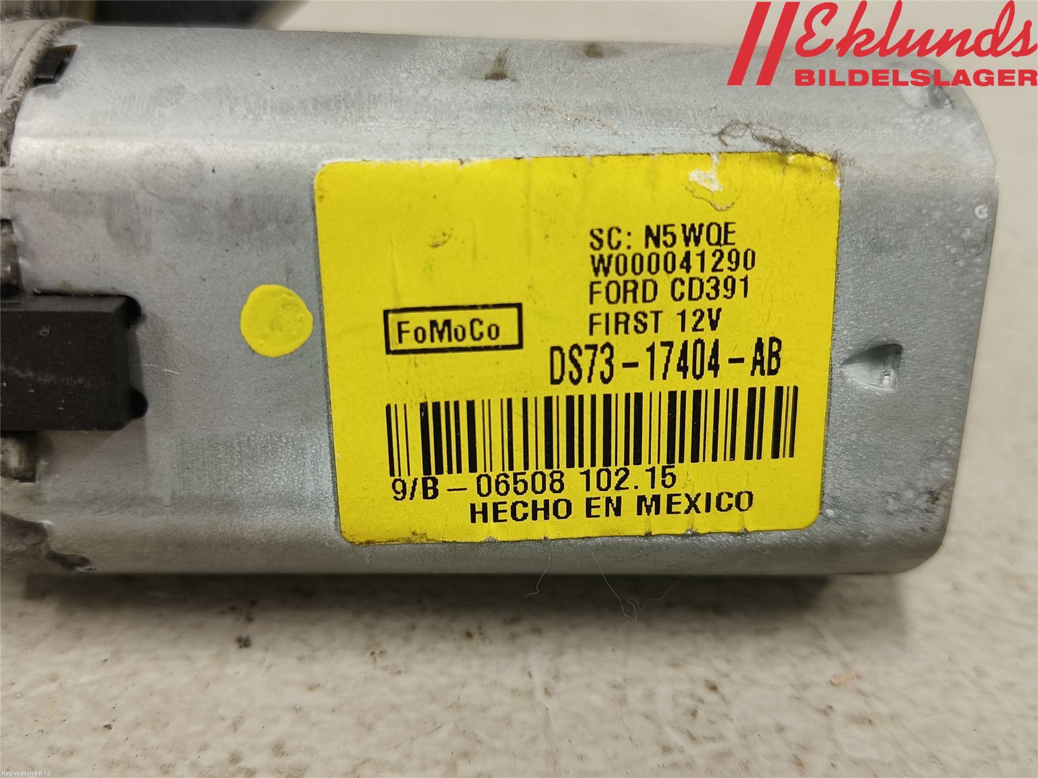 Ford MONDEO 15-22 Torkarmotor Baklucka
