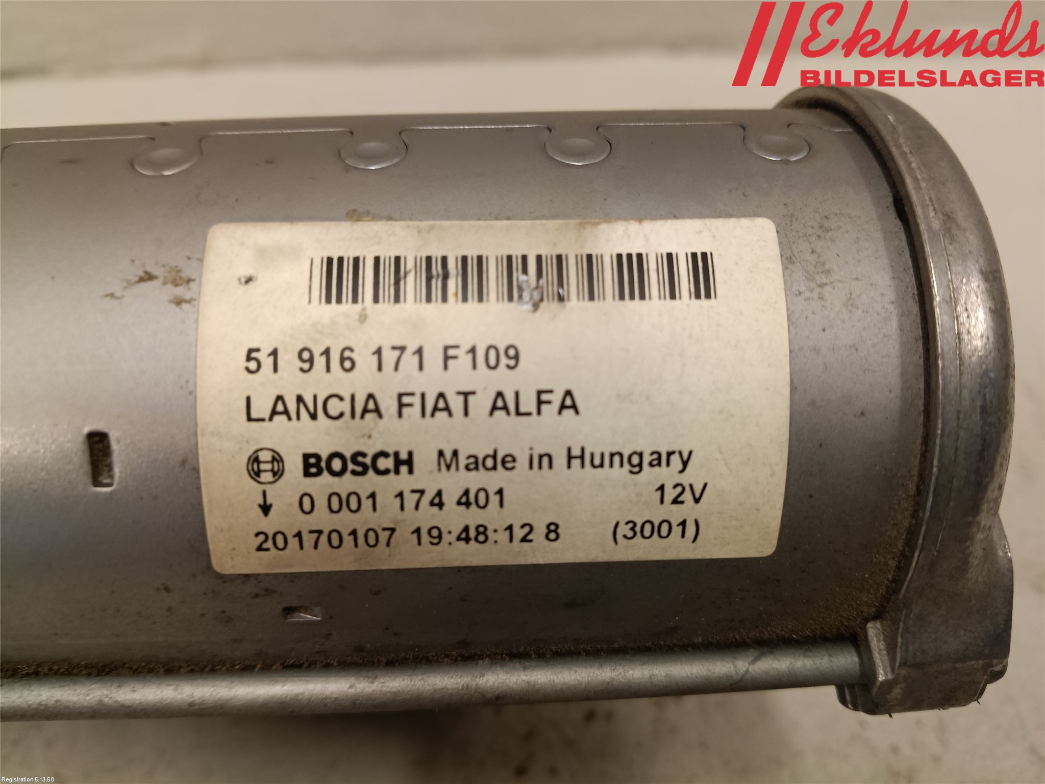 Fiat TIPO/CROSS 16- Startmotor Diesel