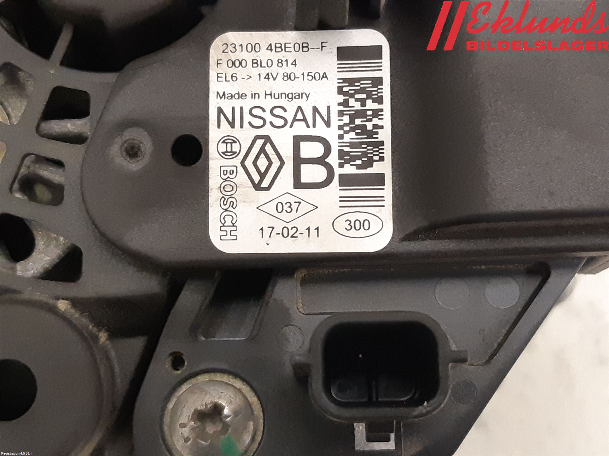 Renault MEGANE IV 16-23 Generator