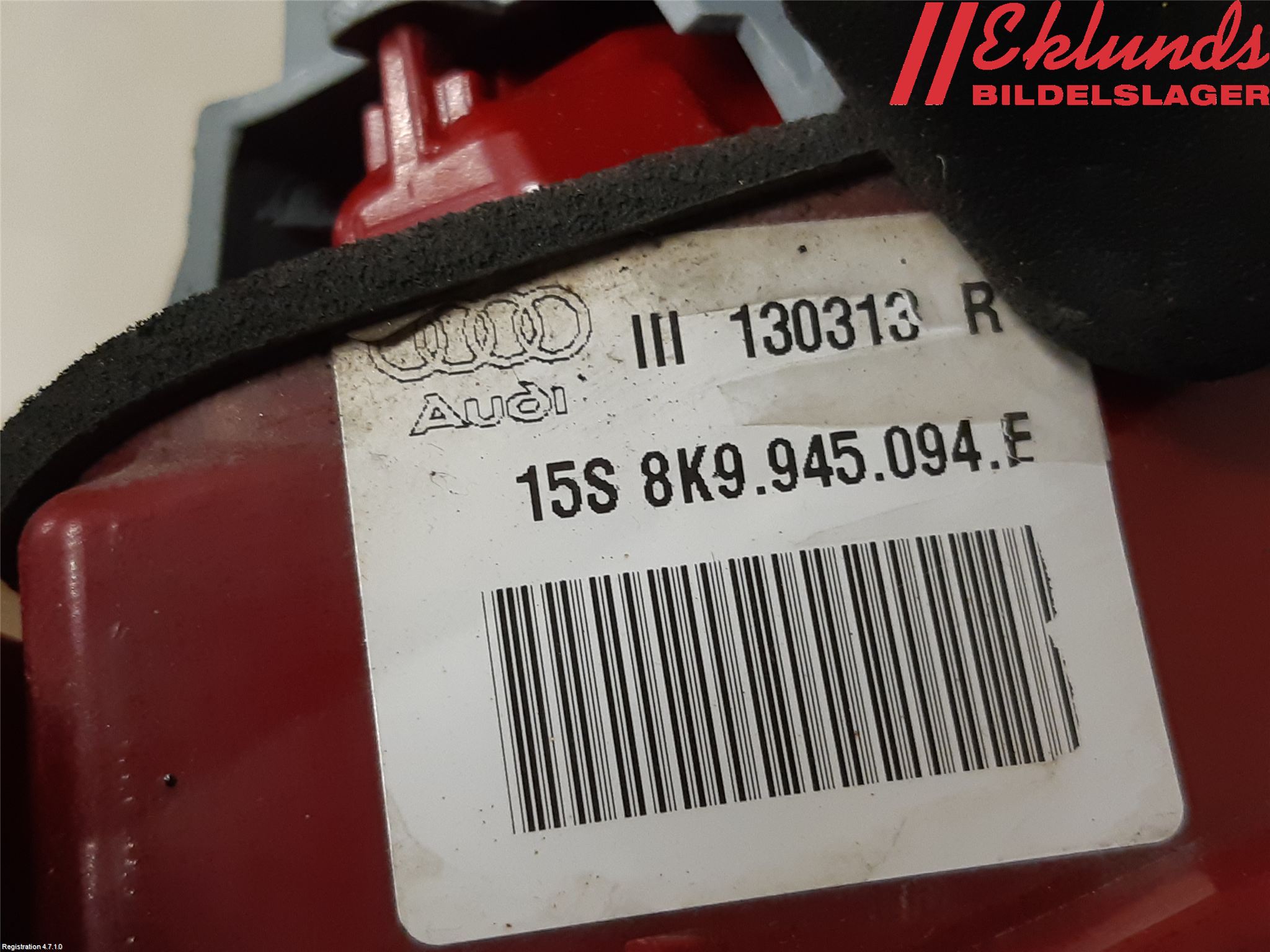 Audi A4 12-15 Bakljus Lucka Hö