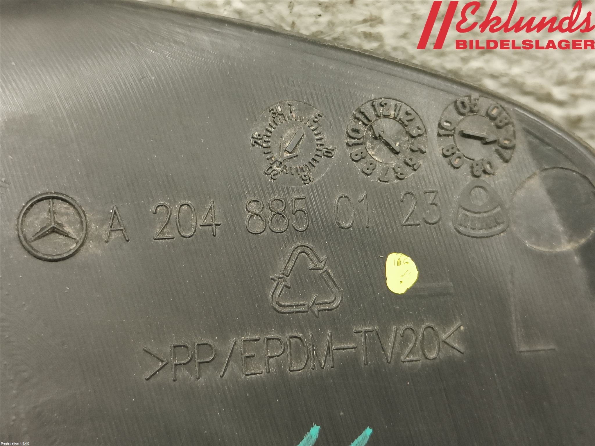 Mercedes-Benz MB C-KLASS (W204) 07-15 Dimljussarg Fram