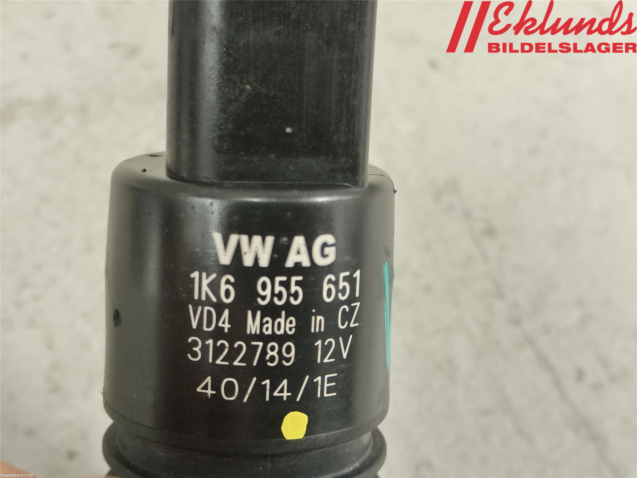 Volkswagen VW PASSAT 15-19 Spolarpump Vindruta