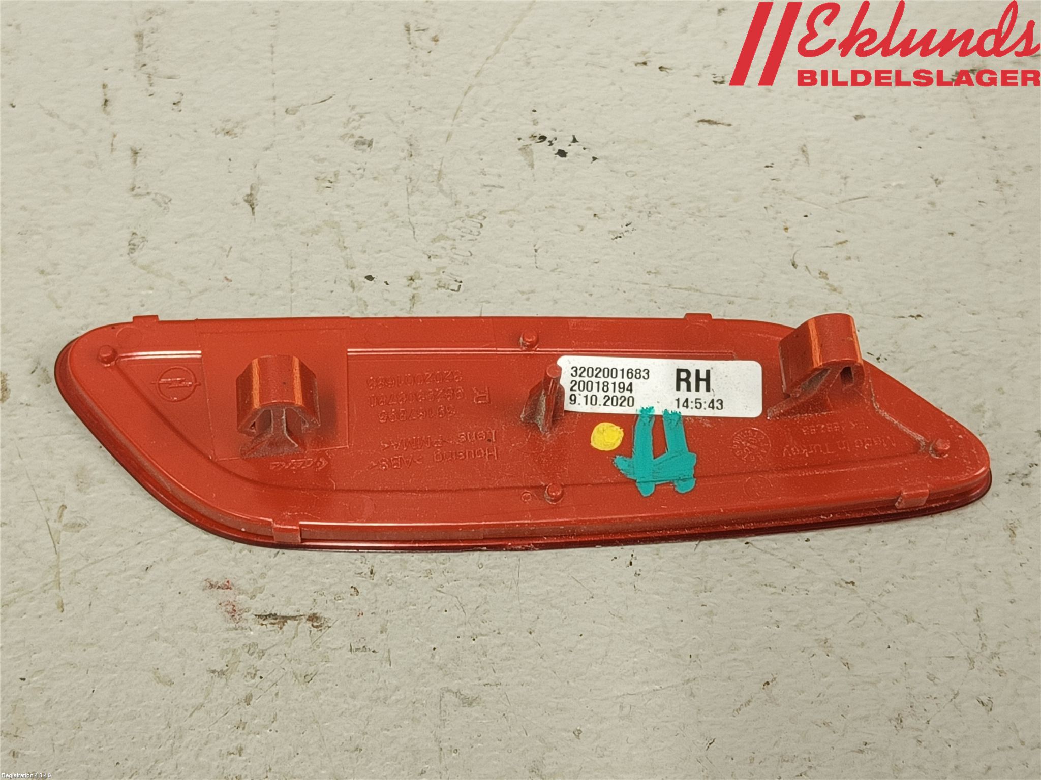 Opel CORSA F, CORSA-E 20- Dimljus/Reflex Bak