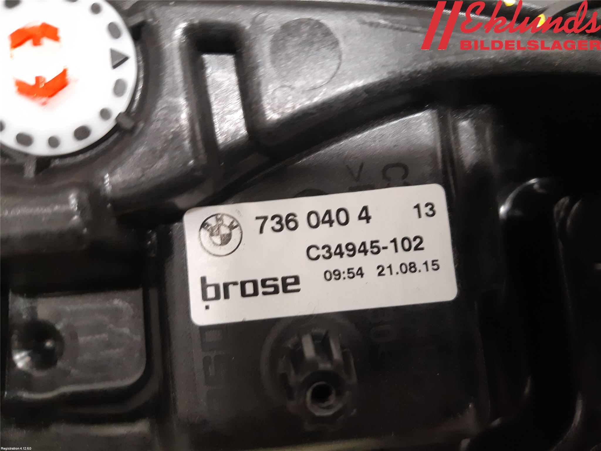 BMW 7 G11/G12 15-22 Fönsterhiss El Kompl