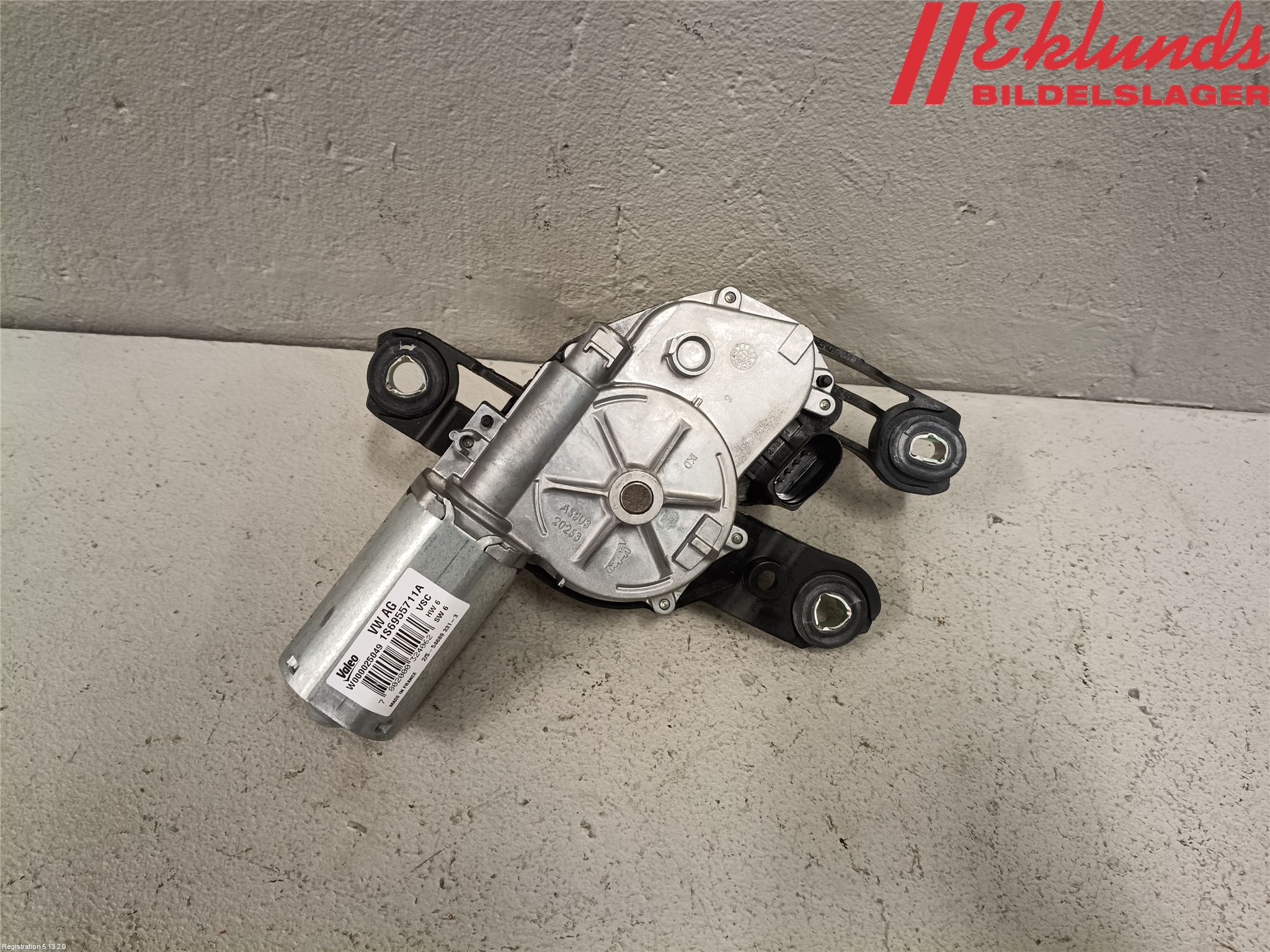 Volkswagen VW UP! / E-UP! Torkarmotor Baklucka