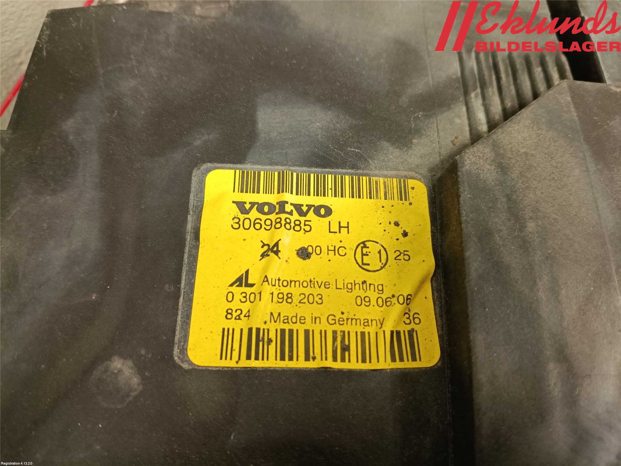 Volvo S40 04-07 Strålkastare Vänster