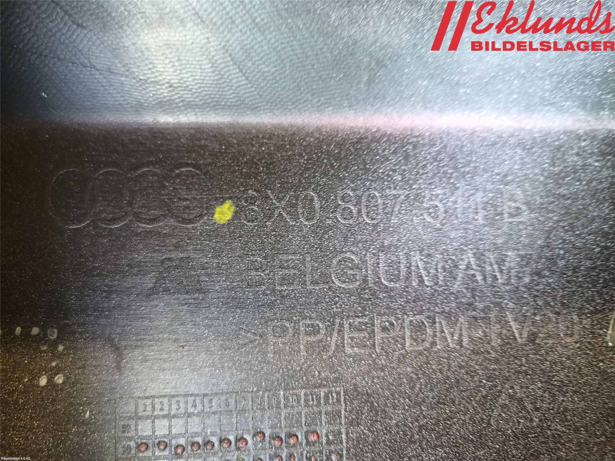 Audi A1/S1 11-18 Stötfångarbeklädnad Bak